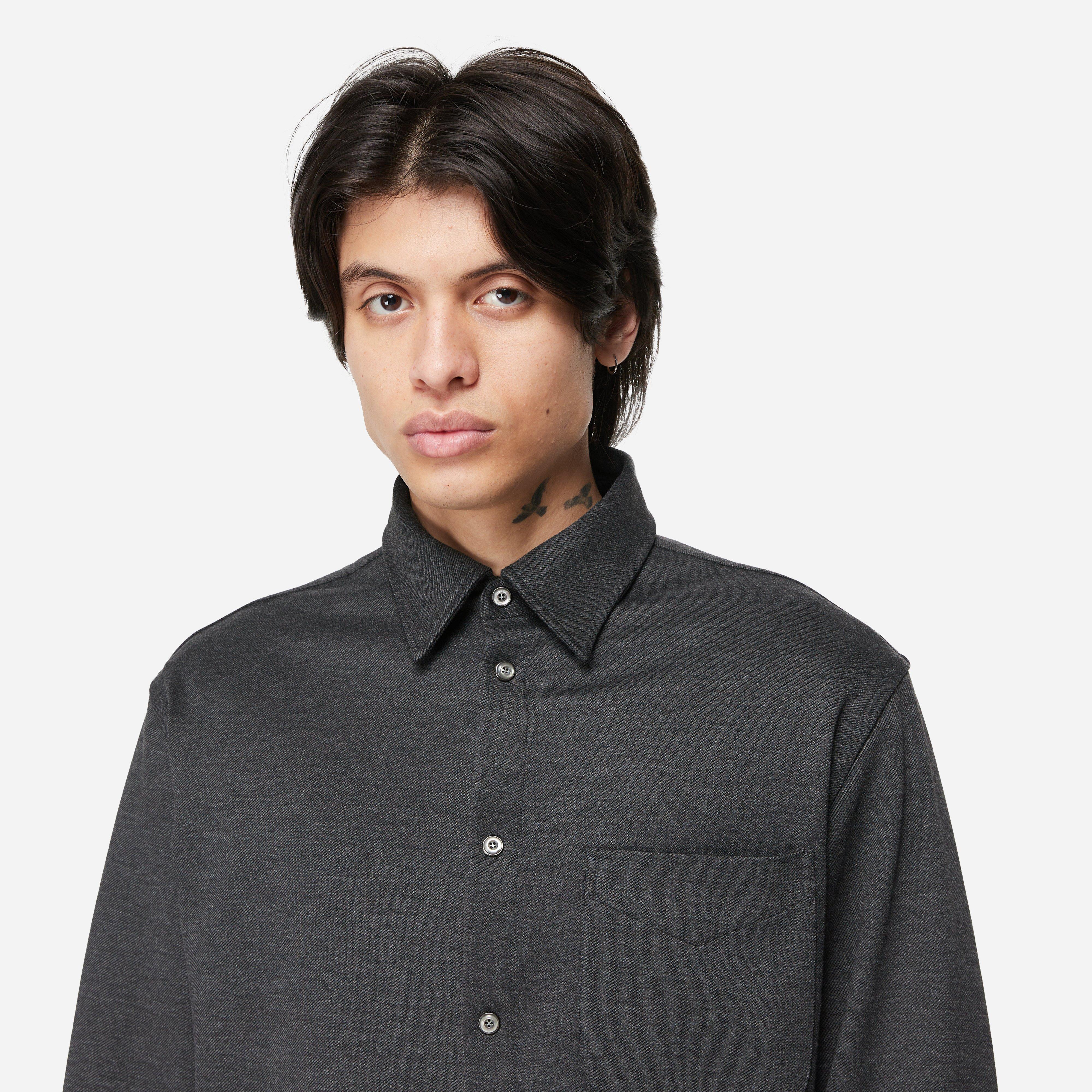 4SDESIGNS Knit Button Down Shirt