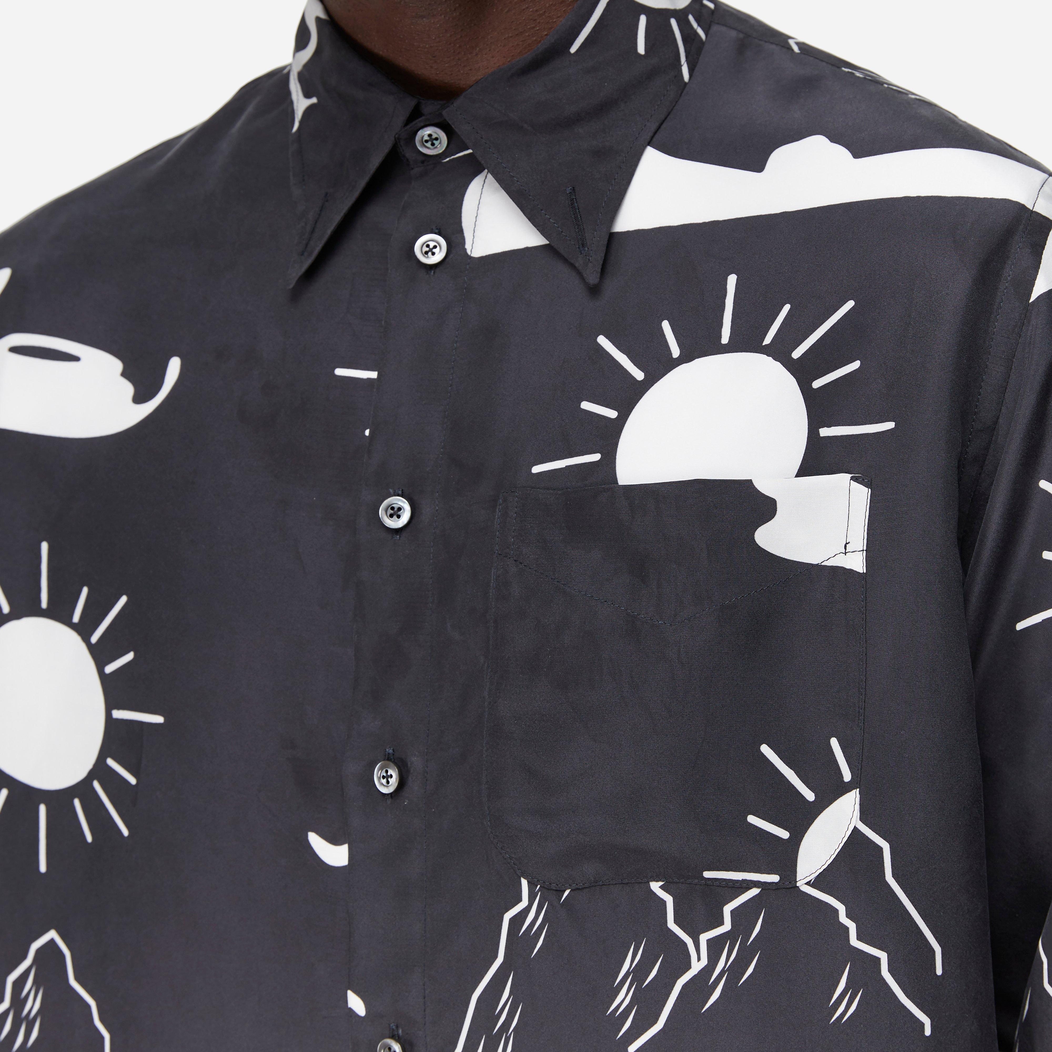 4SDESIGNS SCARF BD SHIRT SILK