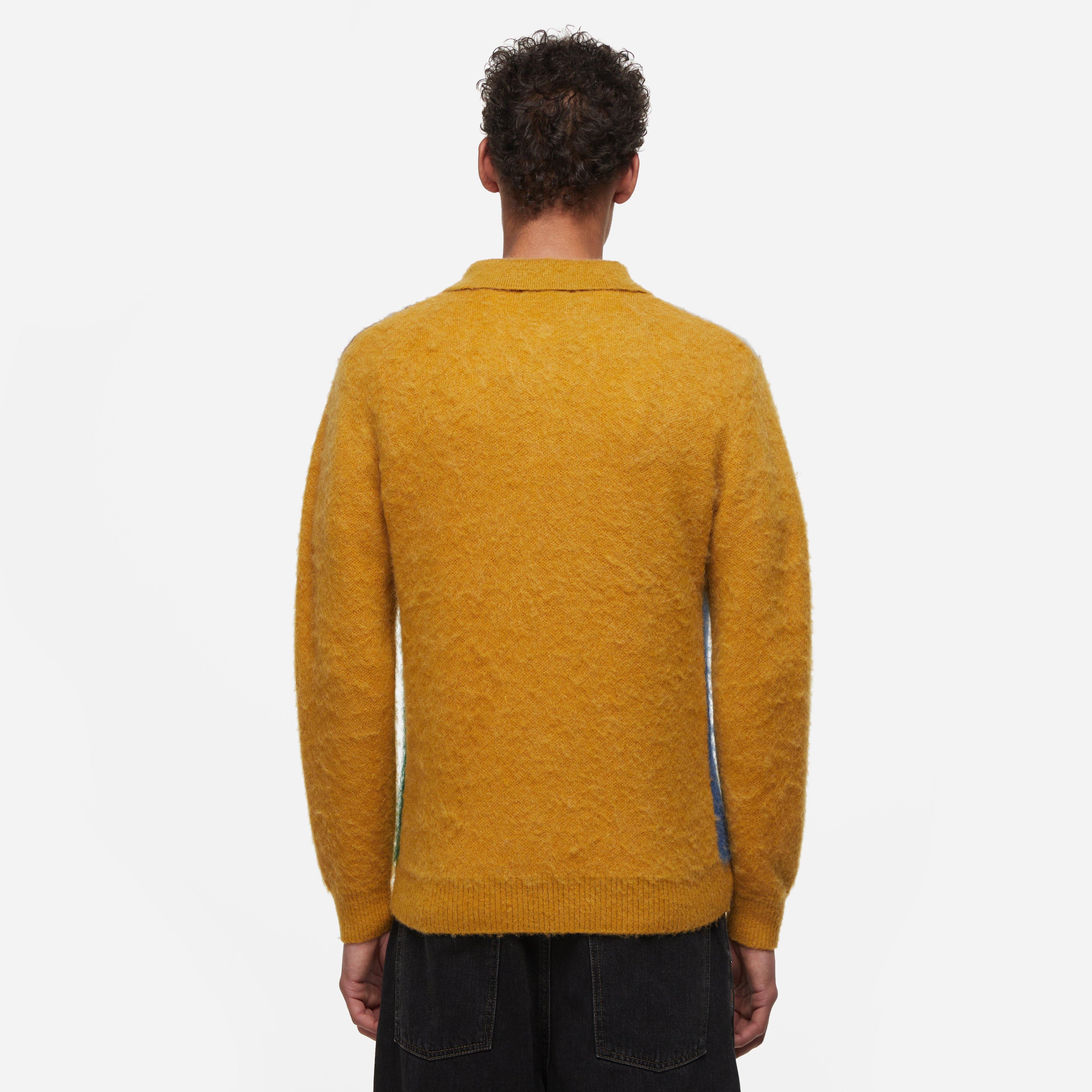 Beams Plus 9 Gauge Shaggy Polo Knit