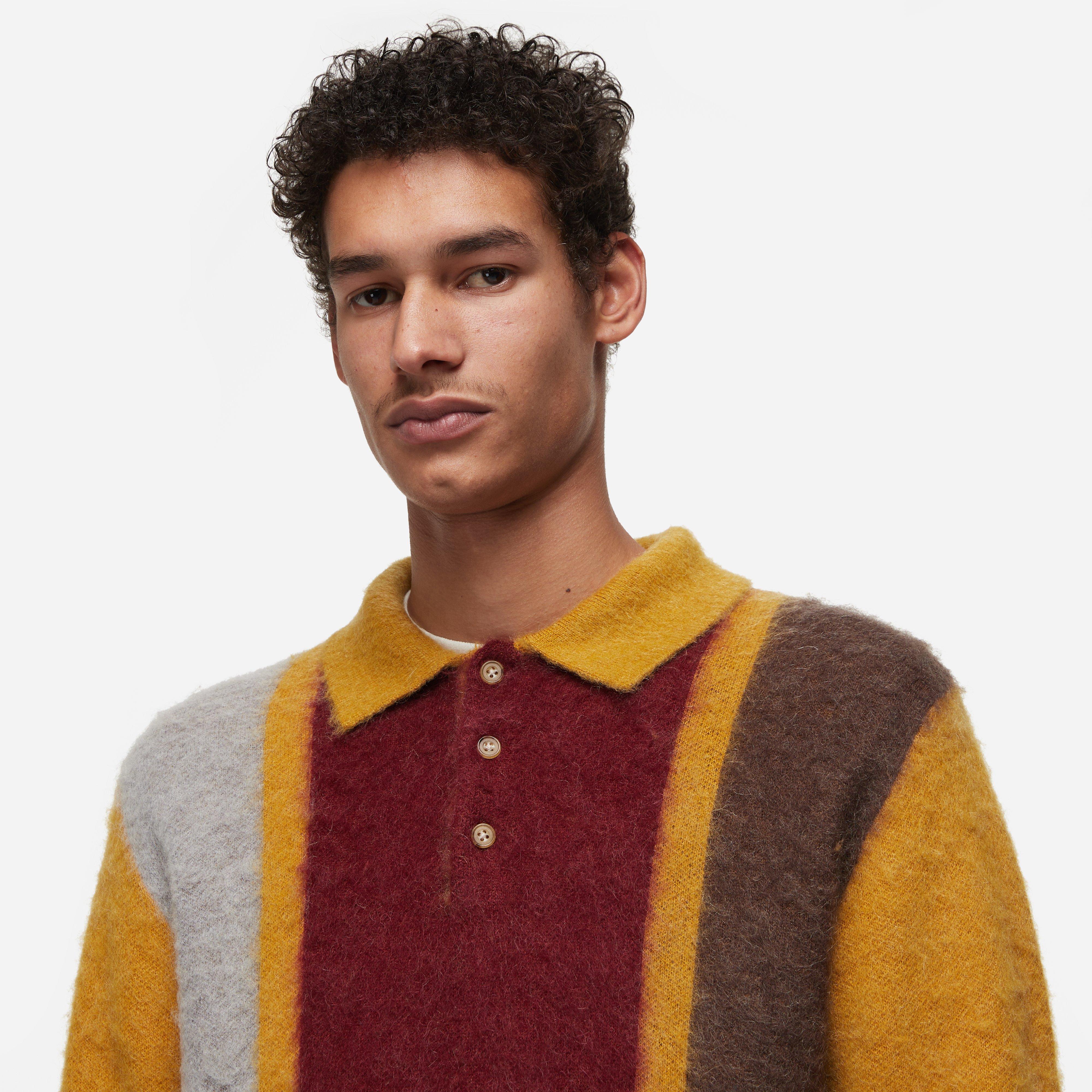 Beams Plus 9 Gauge Shaggy Polo Knit