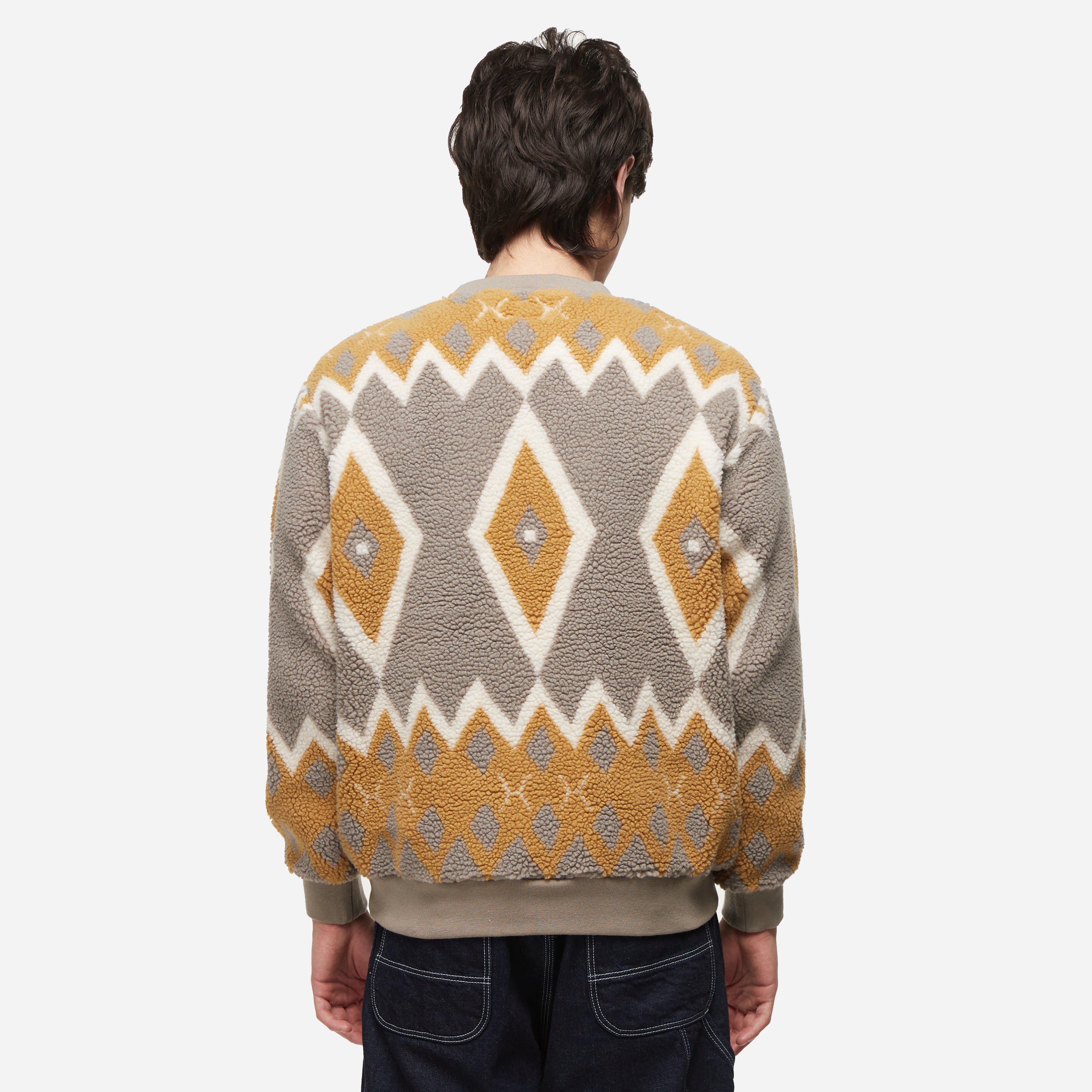 Beams Plus Jacquard Boa Fleece Sweatshirt