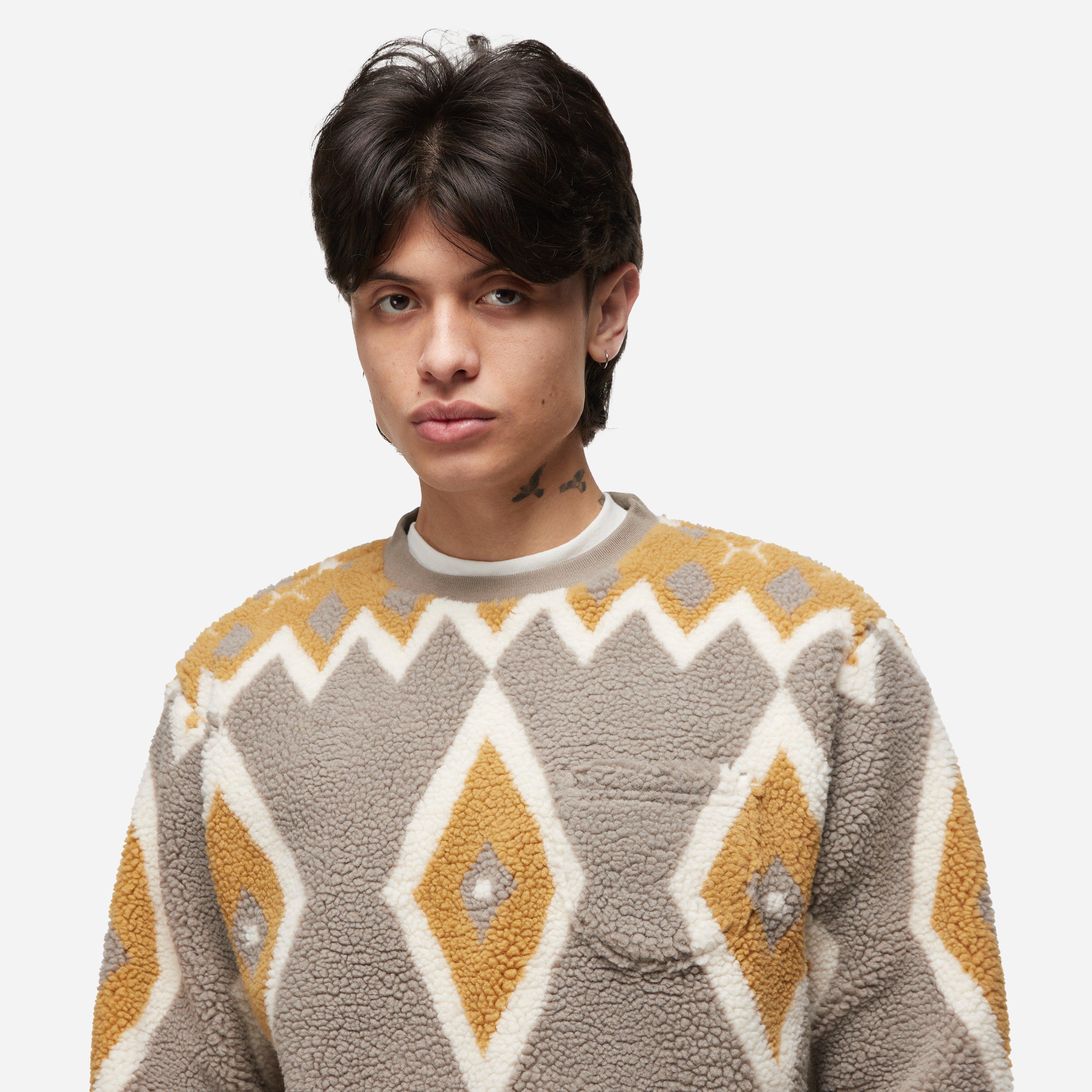 Beams Plus Jacquard Boa Fleece Sweatshirt