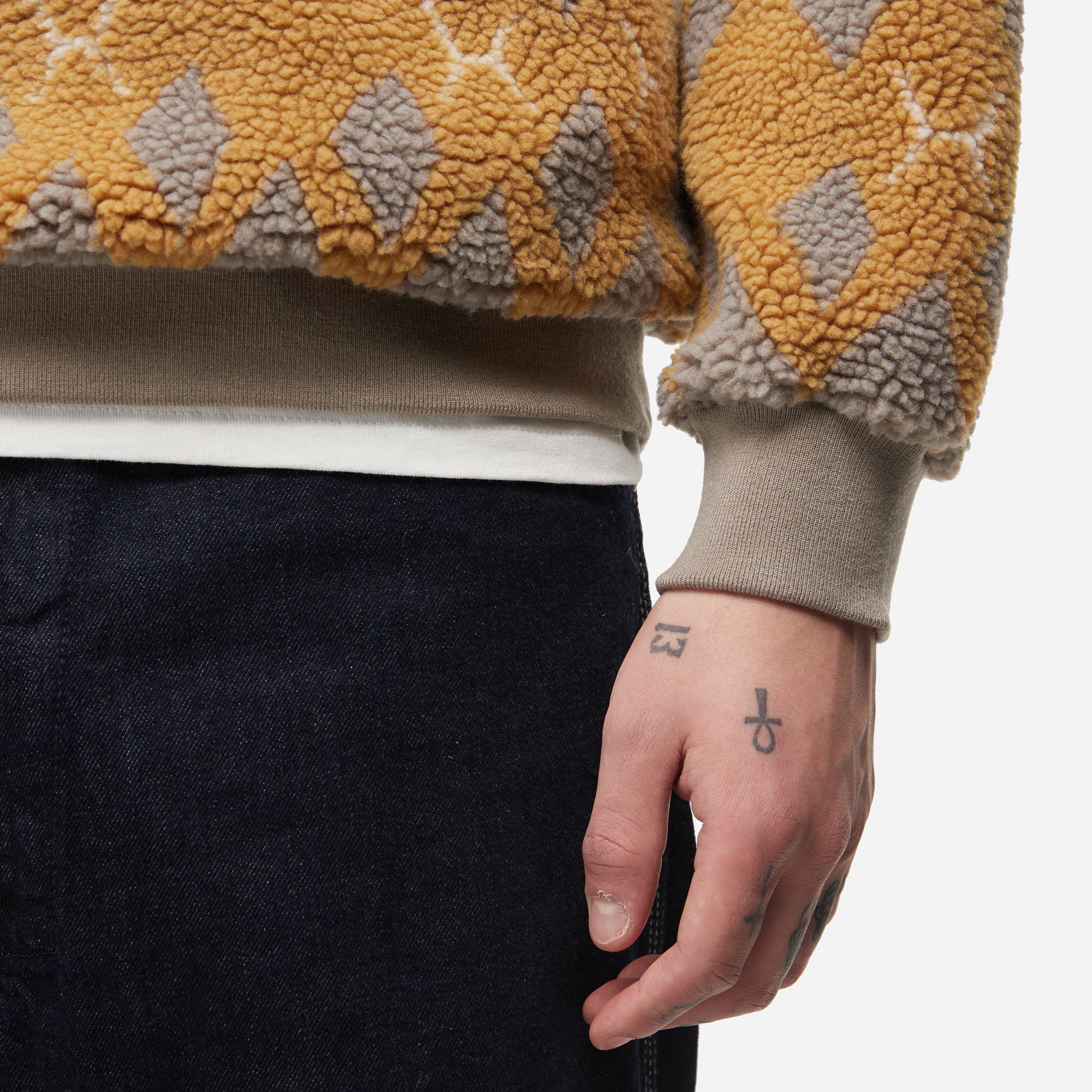 Beams Plus Jacquard Boa Fleece Sweatshirt
