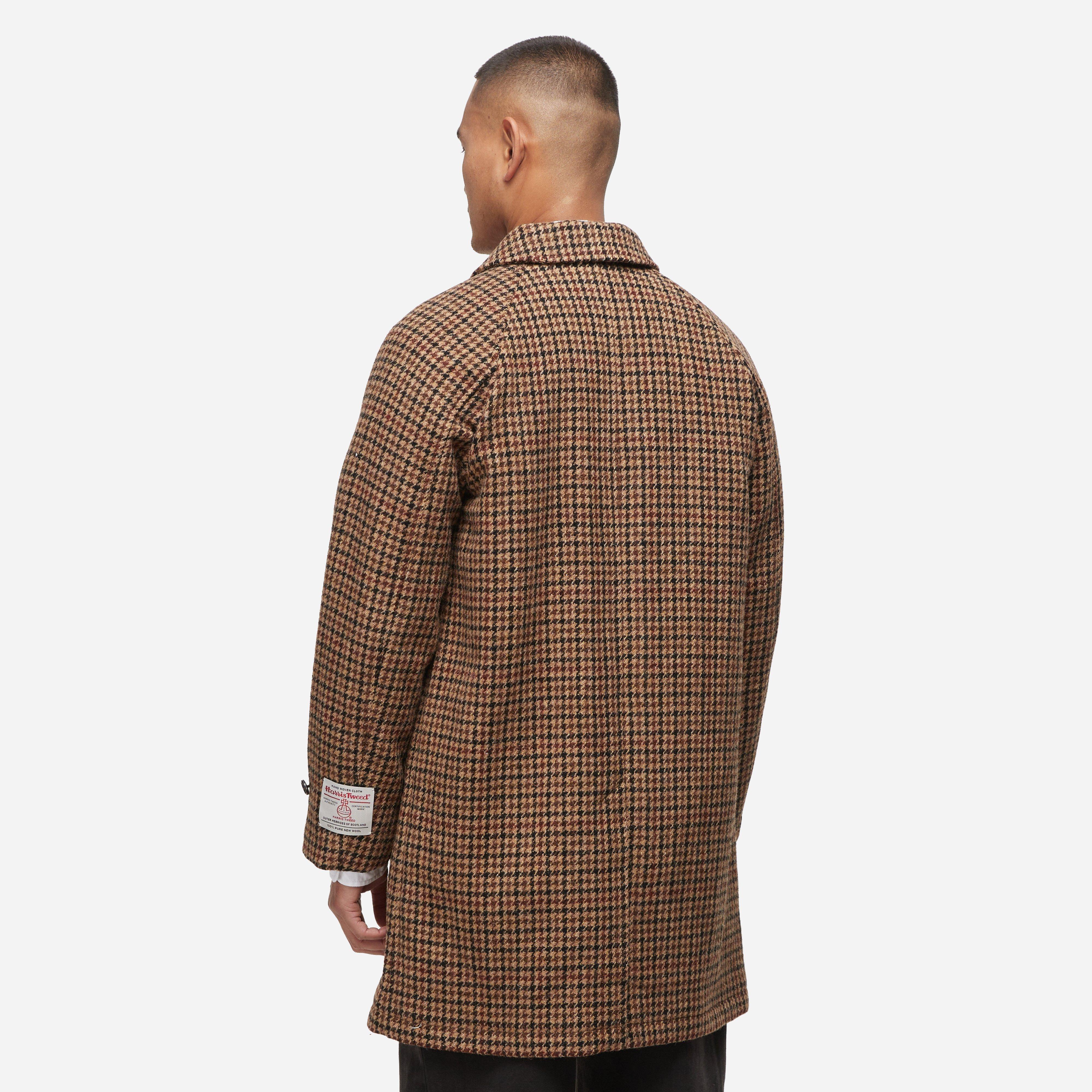 Brown Beams Plus Harris Tweed Overcoat | HIP