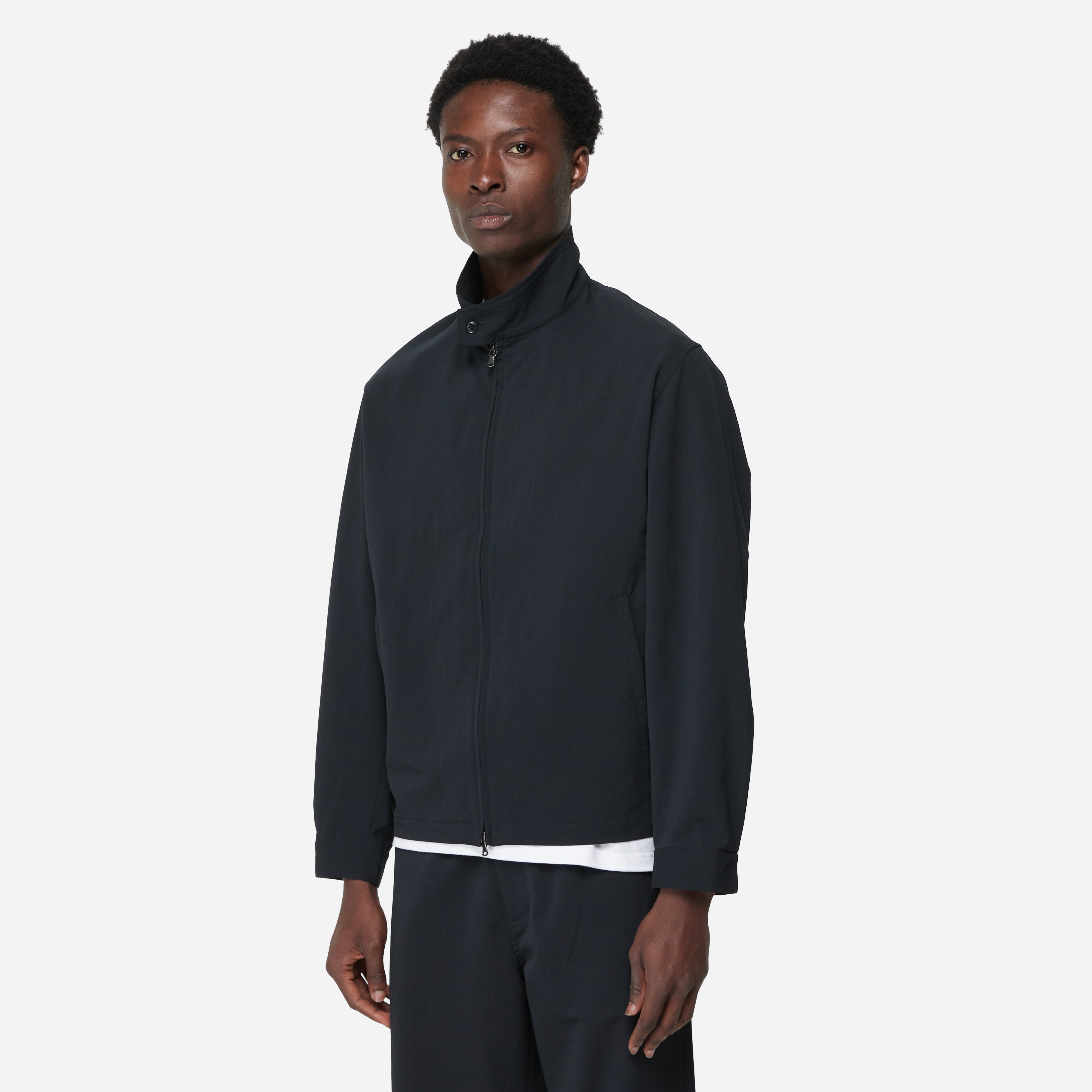 Black Nanamica ALPHADRY Crew Jacket | HIP