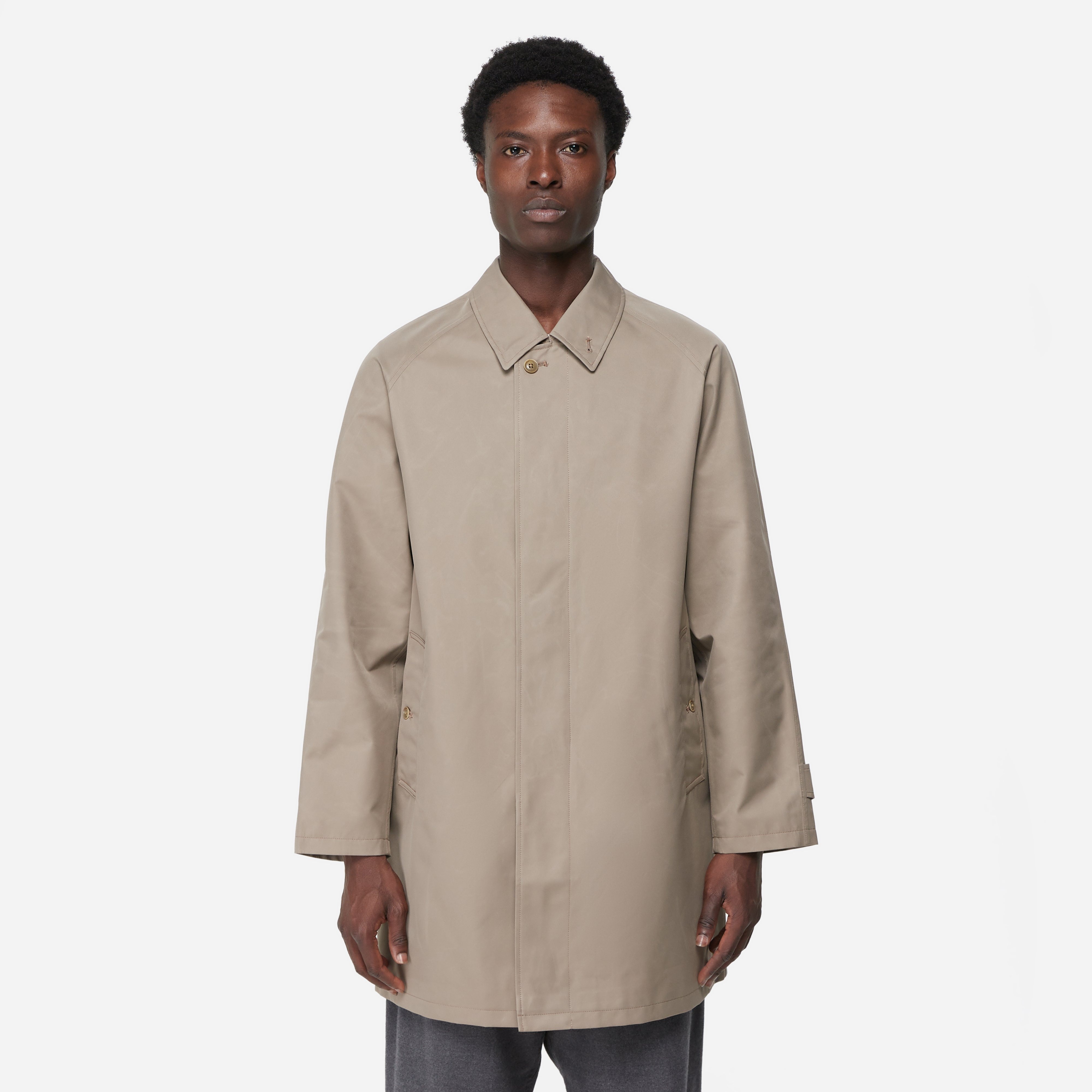 Beige Nanamica GORE-TEX Soutien Collar Coat | HIP