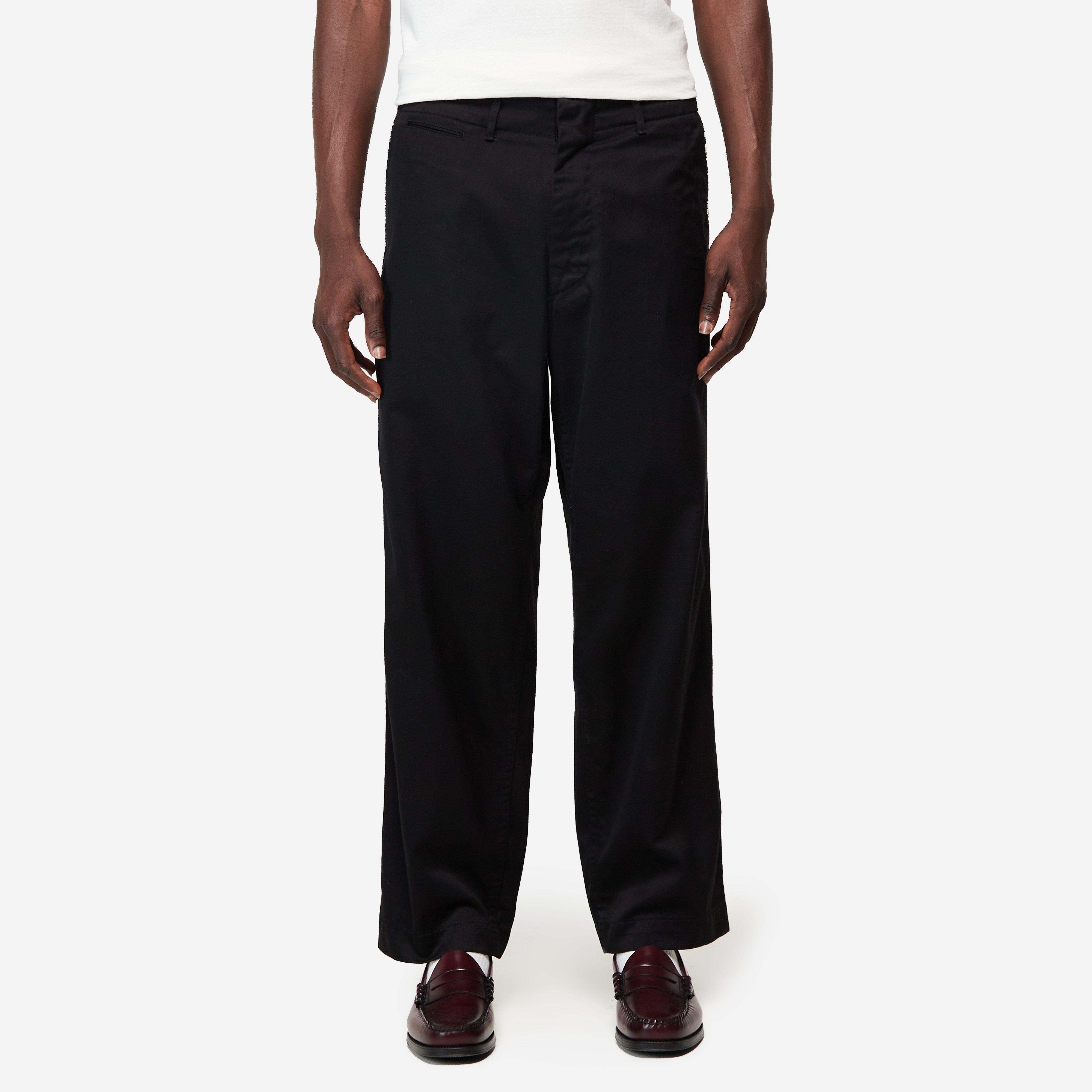 Black Nanamica Wide Chino Pant | HIP