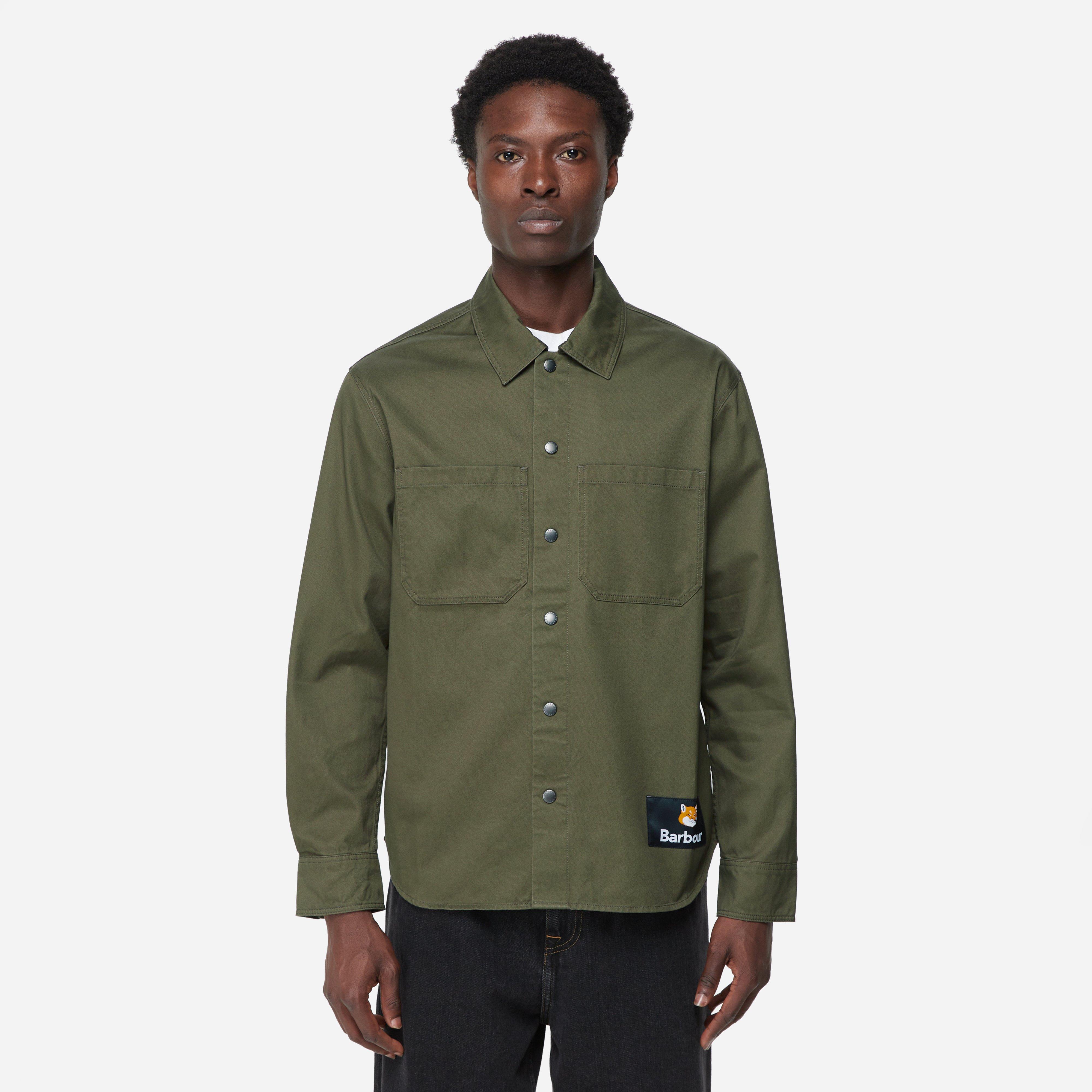 Green Barbour x Maison Kitsune Overshirt HIP