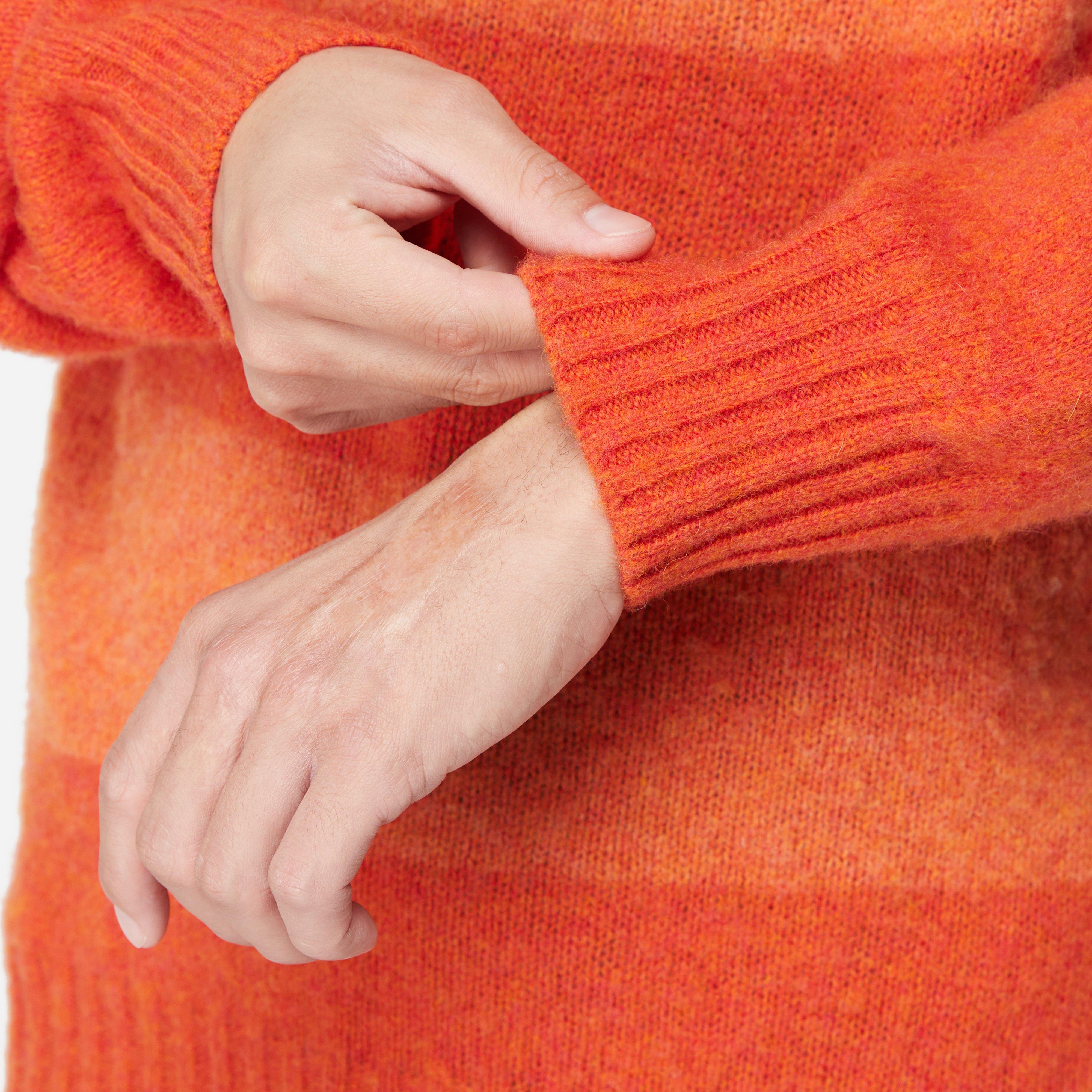 YMC Suedehead Striped Knitted Sweatshirt