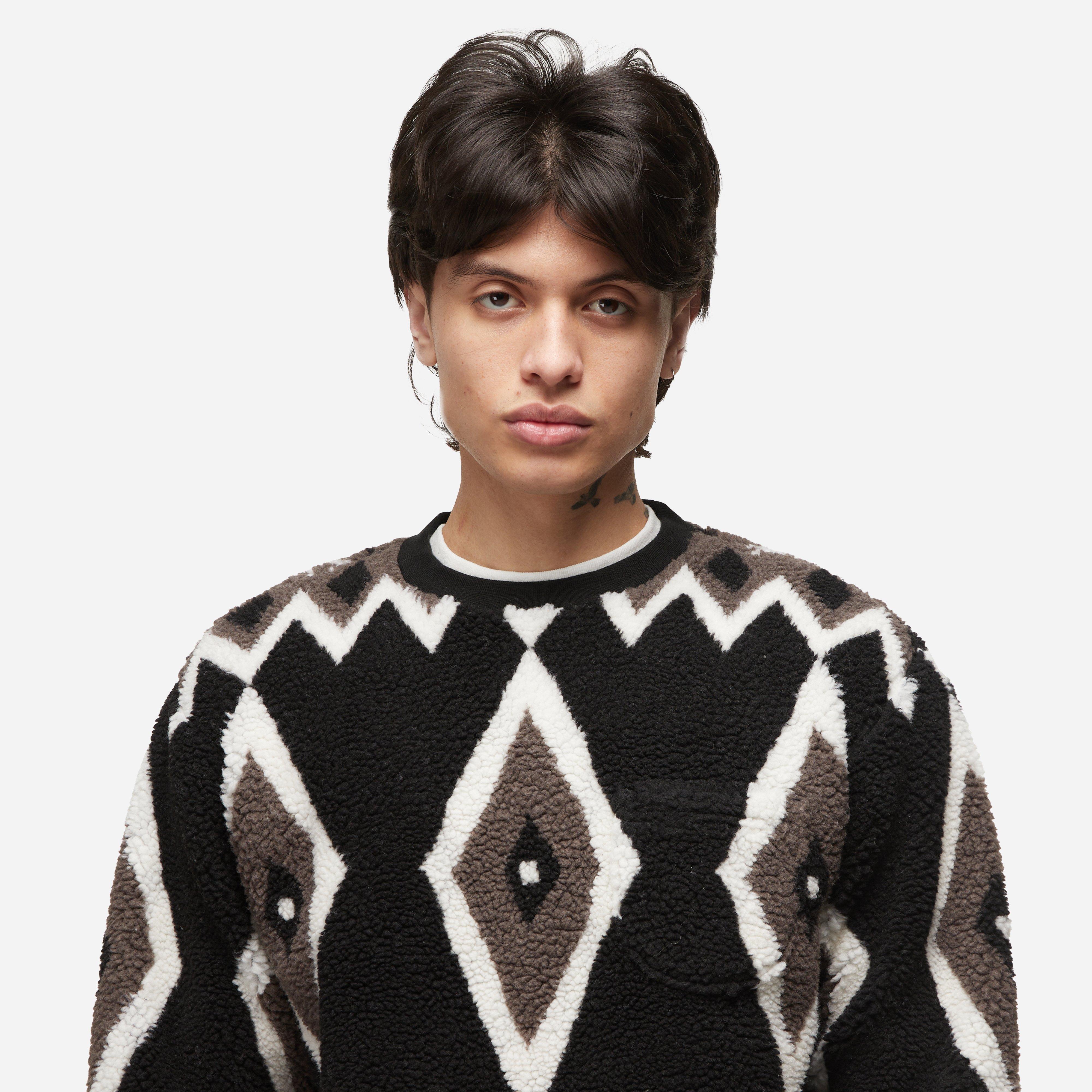 Beams Plus Jacquard Boa Fleece Sweatshirt