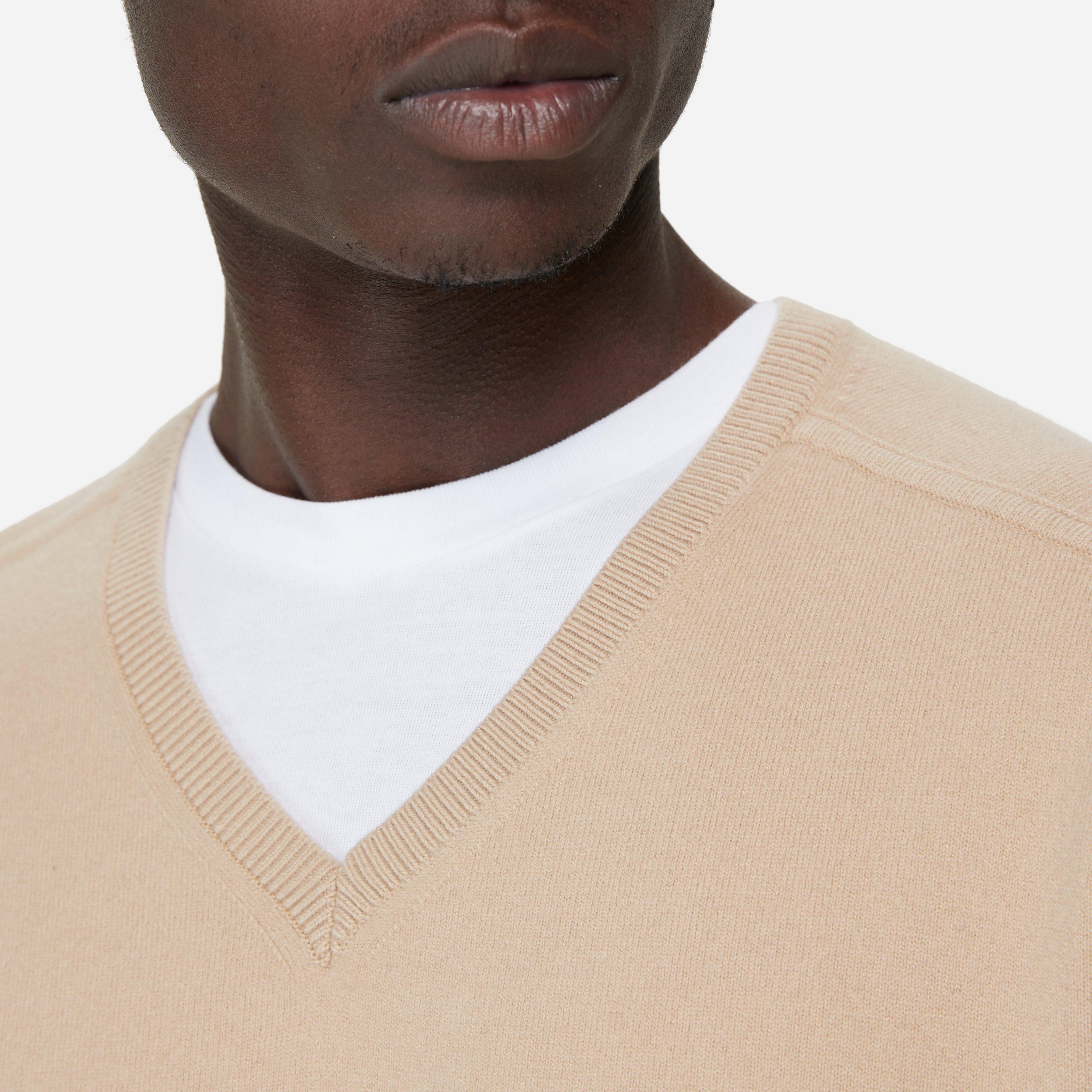 Auralee Felt Wool V-Neck Knit