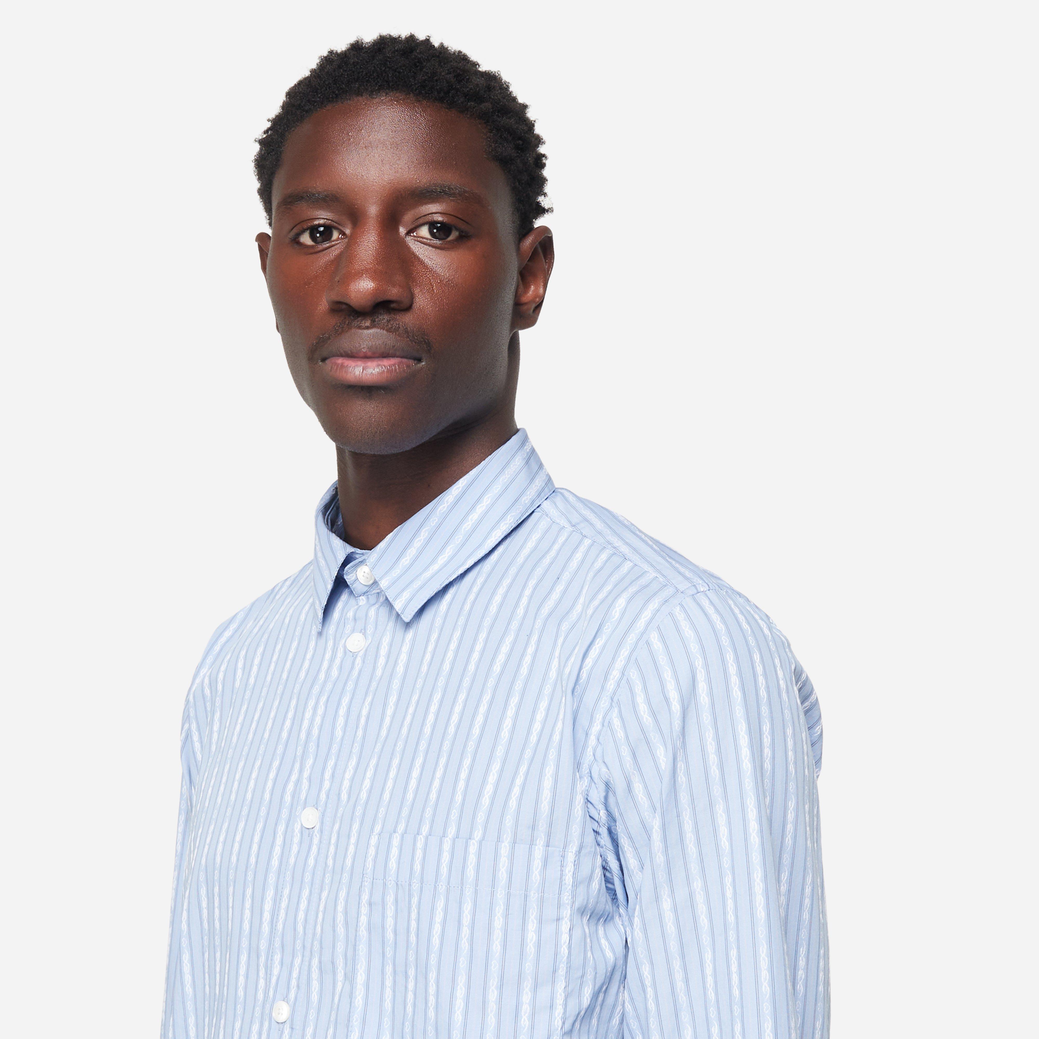 Wood Wood imothy Tattoo Stripe Shirt