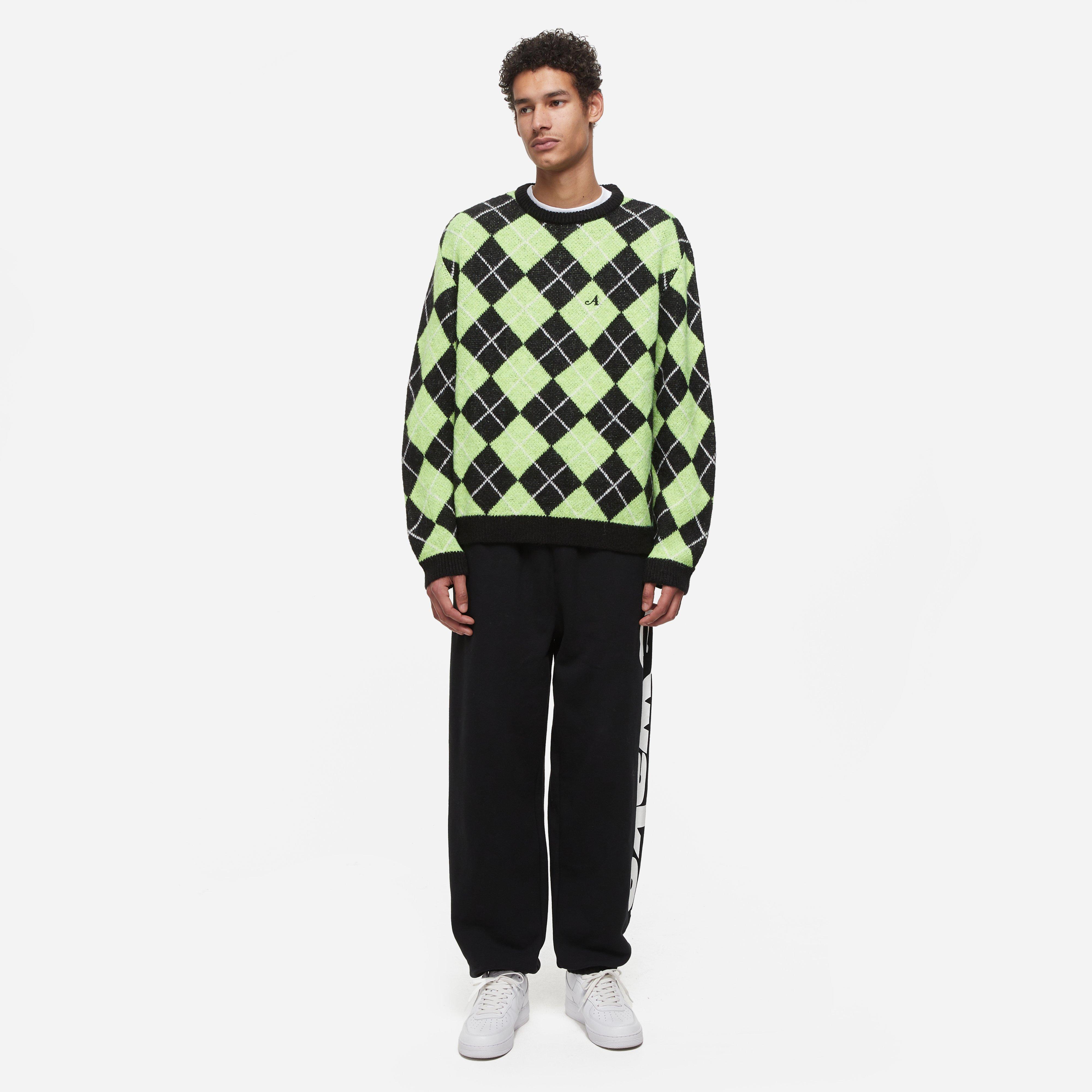 Awake NY Argyle Mohair Knit Jumper