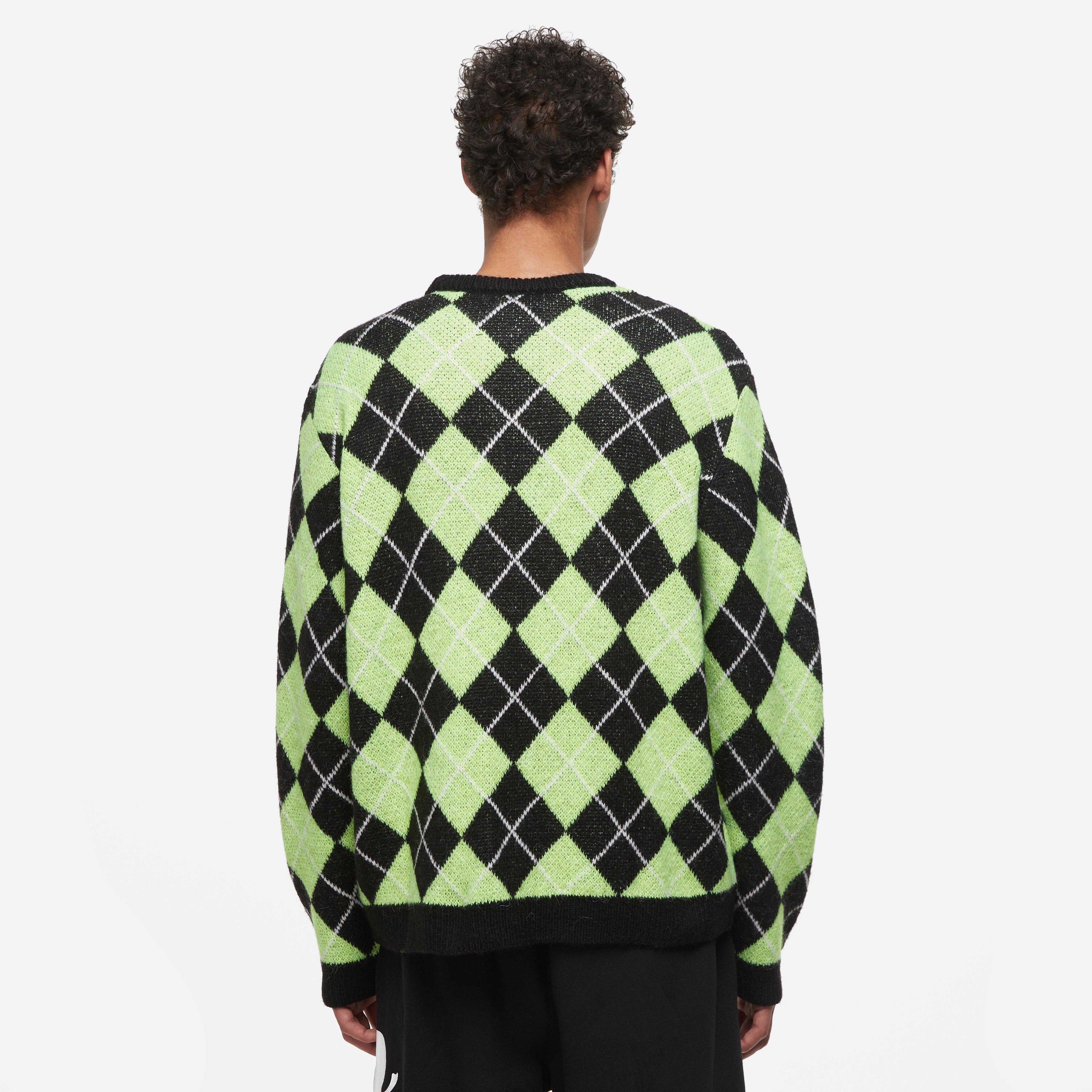 Awake NY Argyle Mohair Knit Jumper