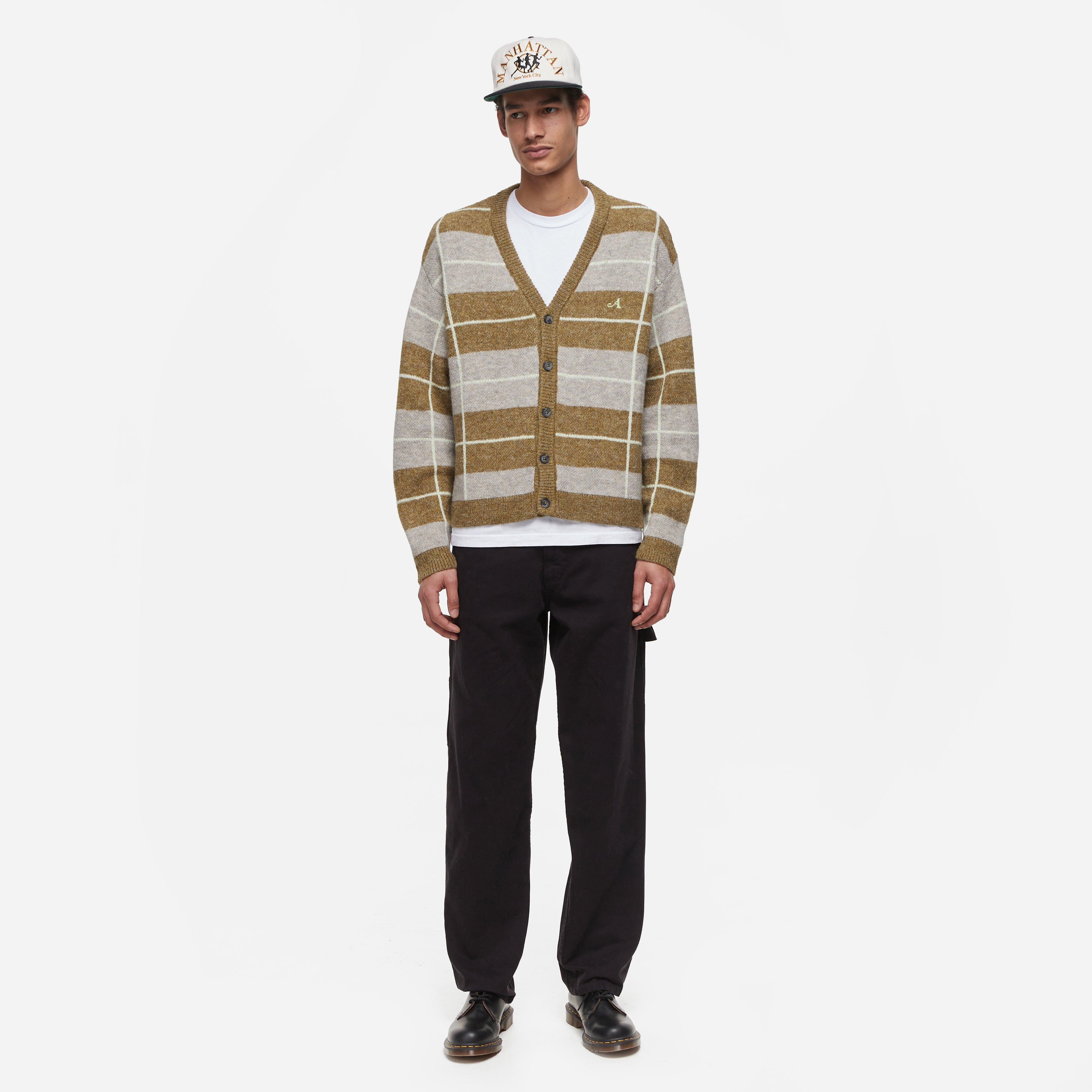 Awake NY Windowpane Mohair Cardigan