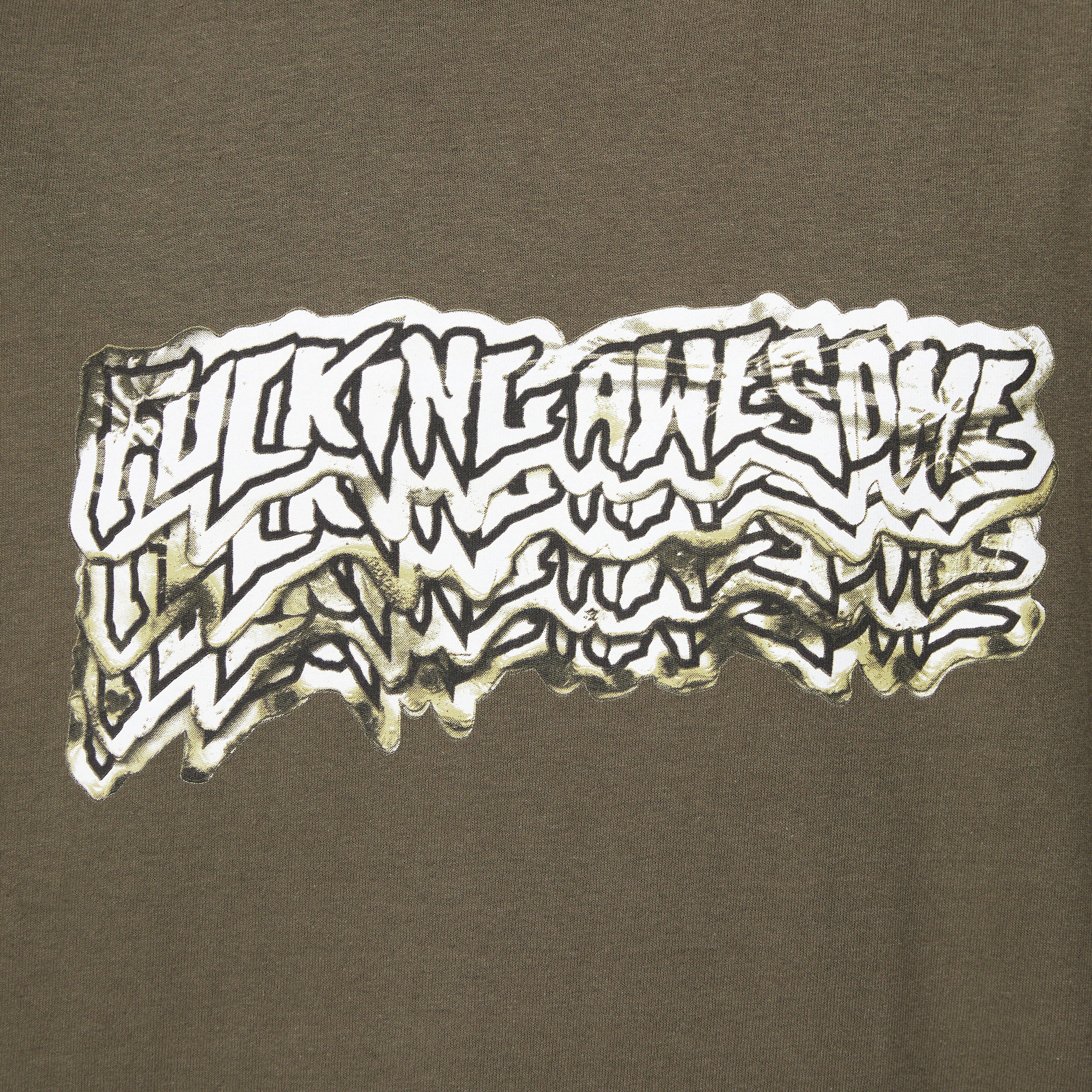 Fucking Awesome Sticker Logo Burn T-Shirt