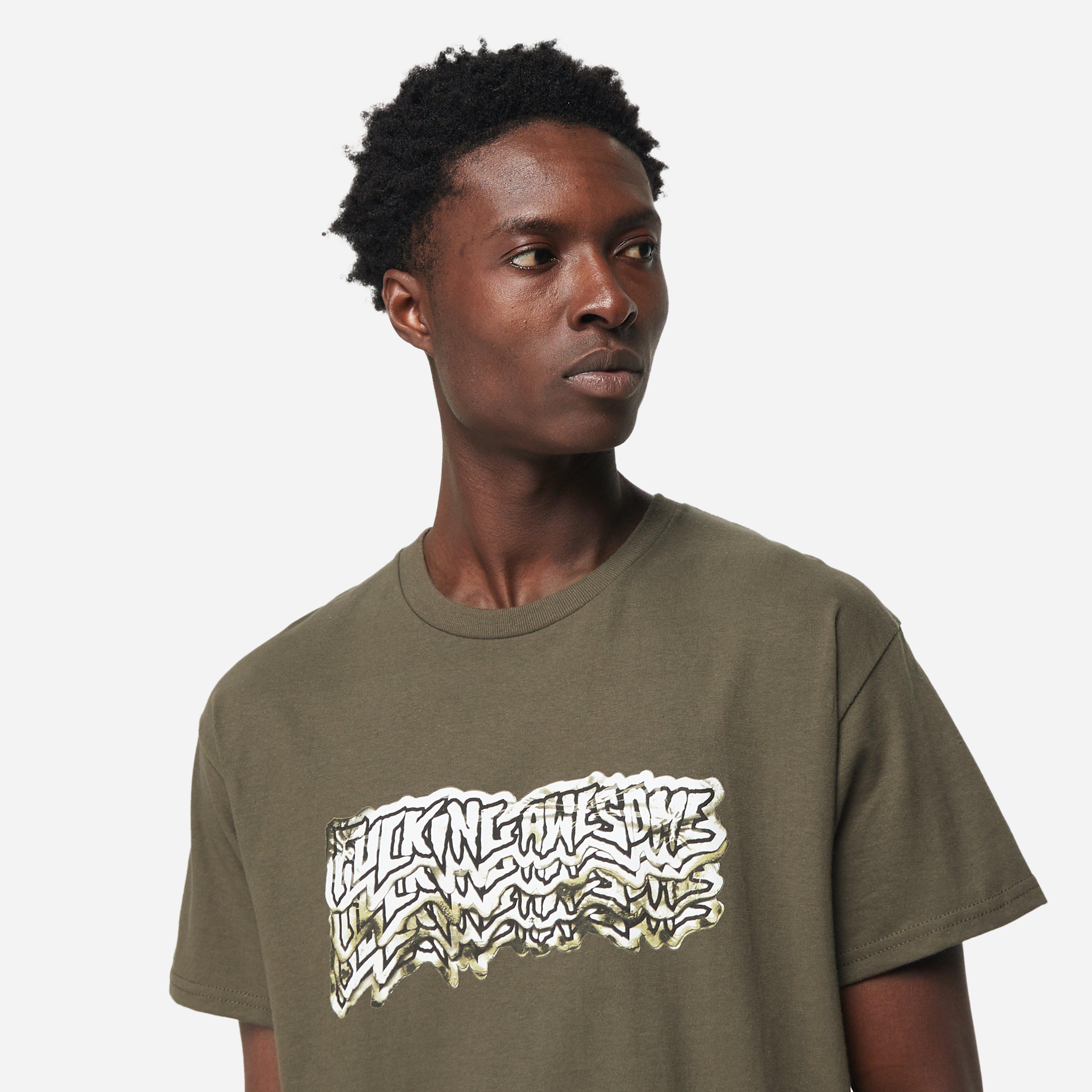 Fucking Awesome Sticker Logo Burn T-Shirt