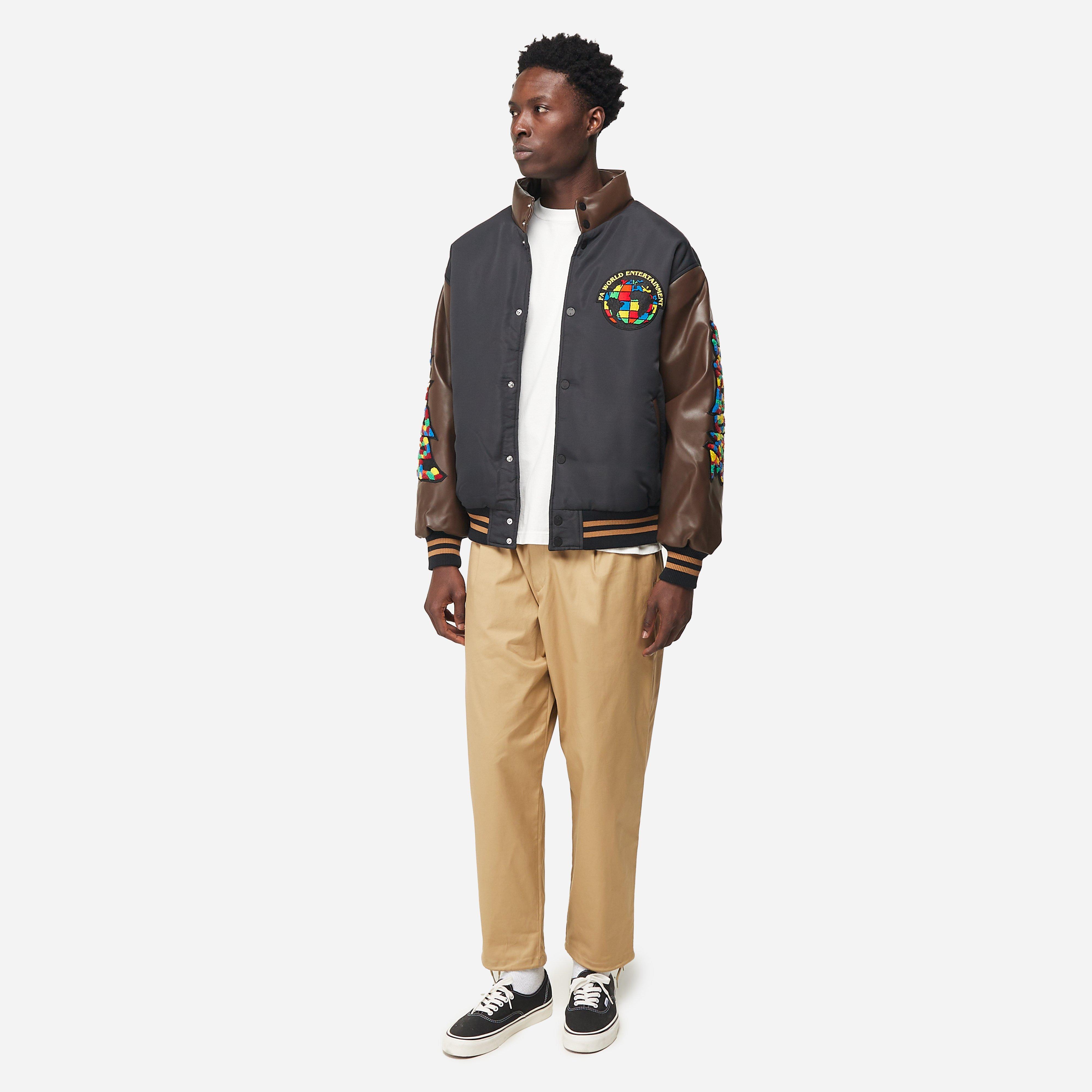 Fucking Awesome Gun Stamp Chenille Varsity Puffer