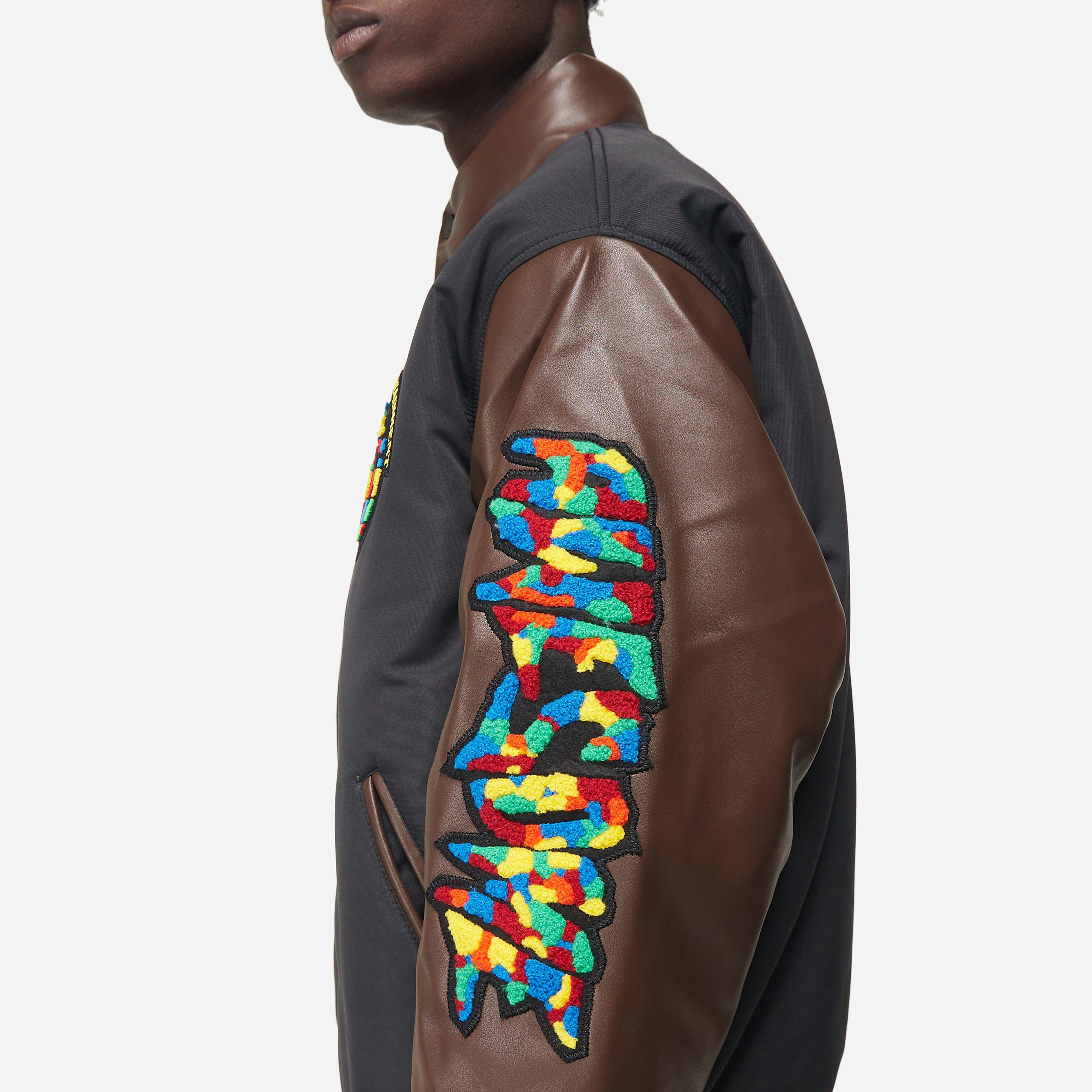 Fucking Awesome Gun Stamp Chenille Varsity Puffer