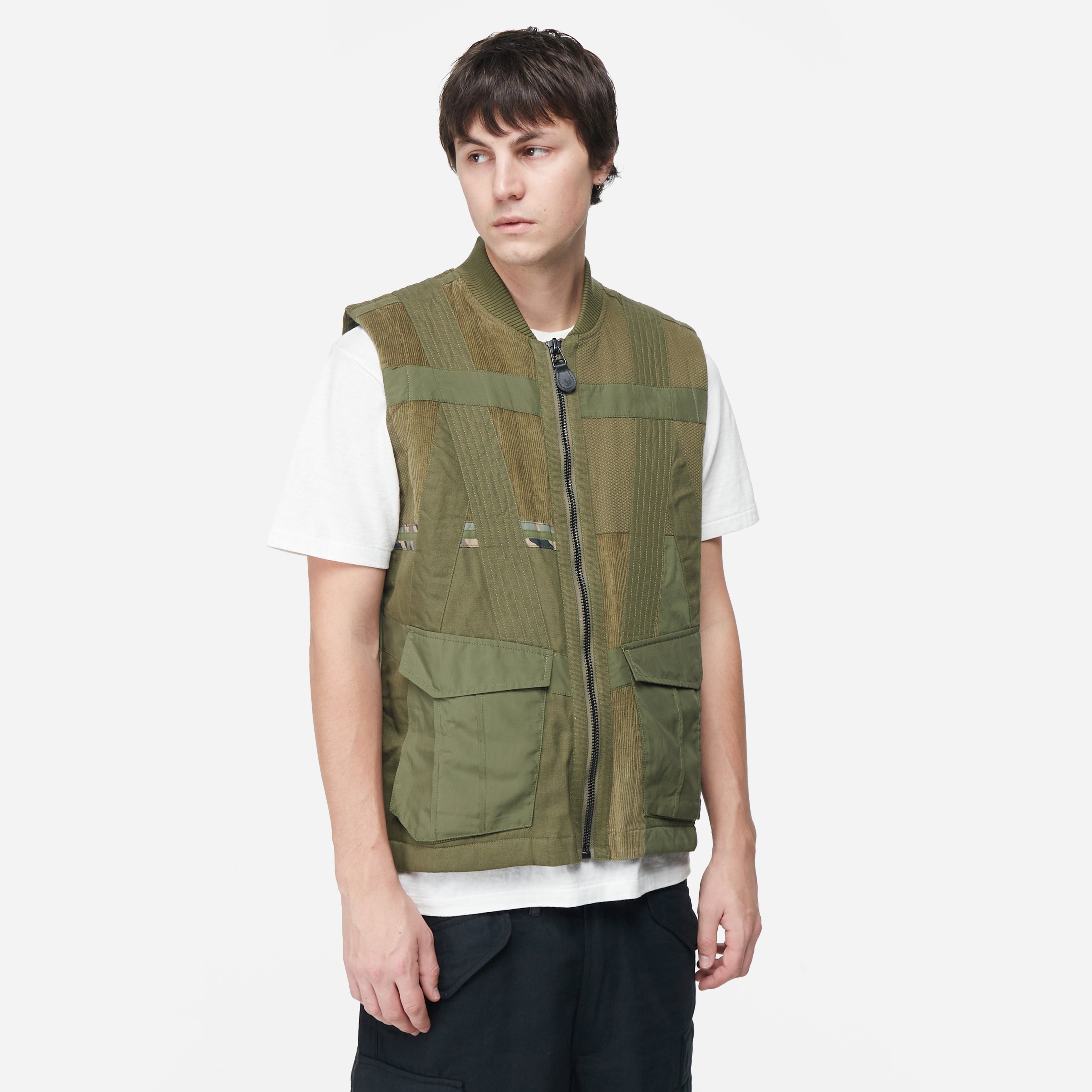 OLIVE Maharishi Tugihagi Patchwork Tobi Vest | HIP