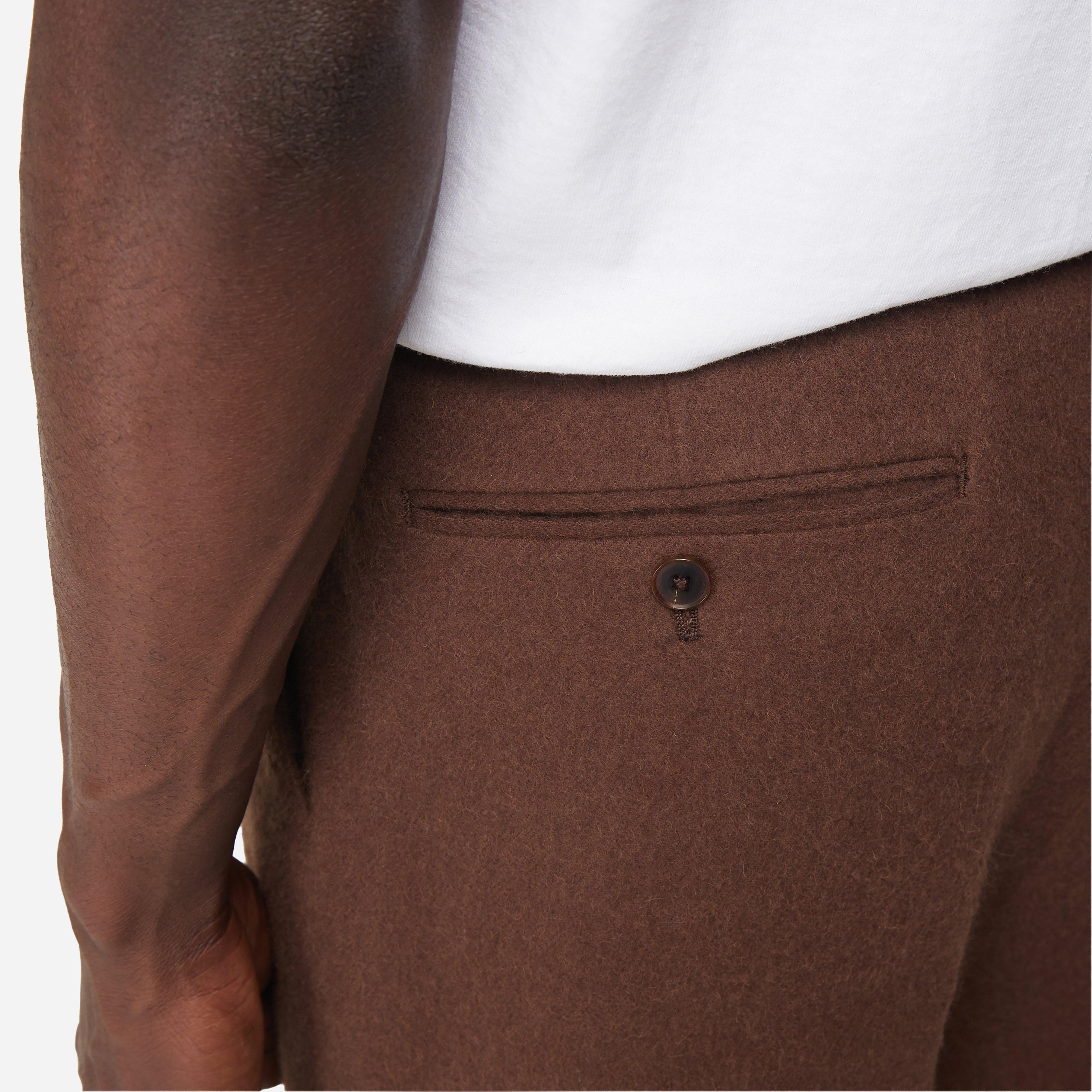 Brown Auralee Baby Camel Flannel Slack Trouser | HIP Brown Auralee Baby Camel Flannel Slack Trouser | HIP