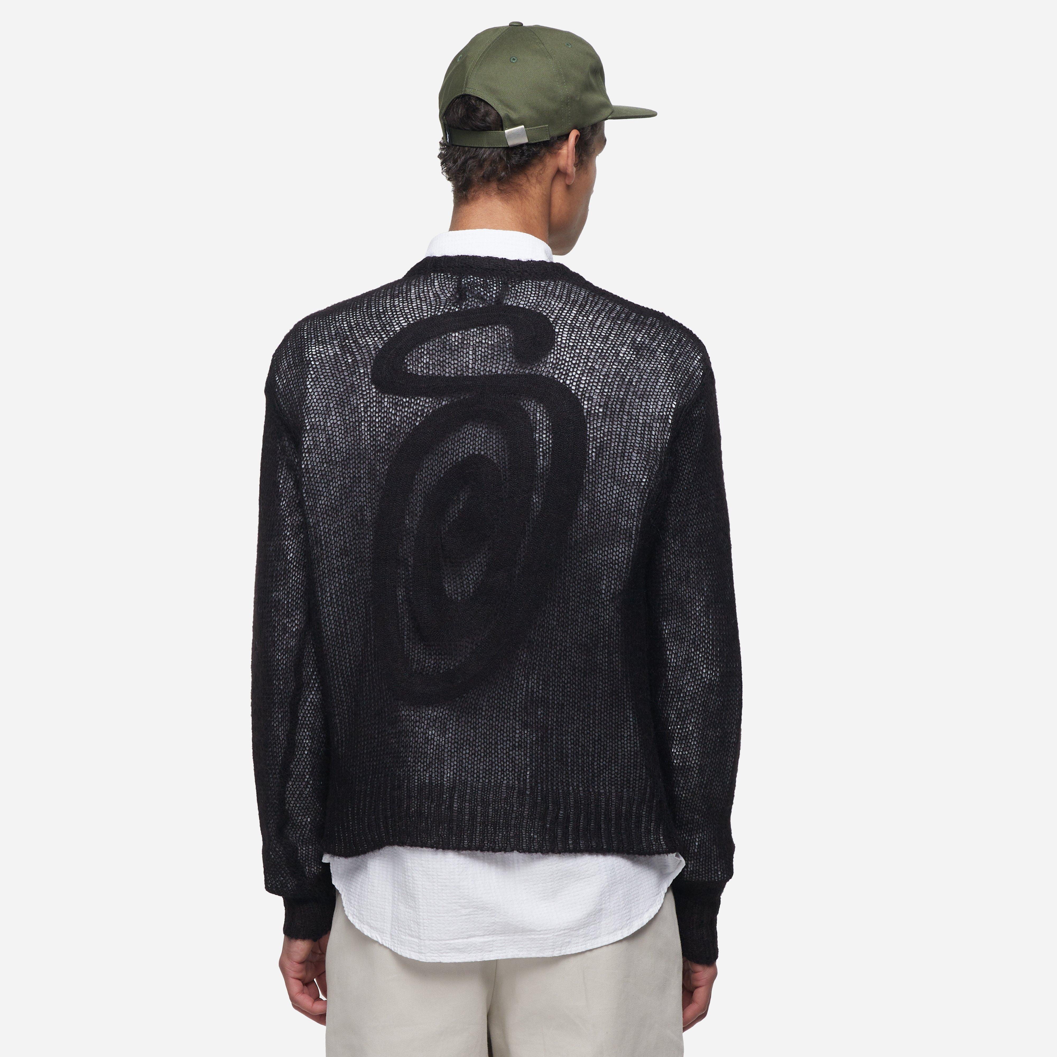 Black Stussy S Loose Knit Sweater | HIP