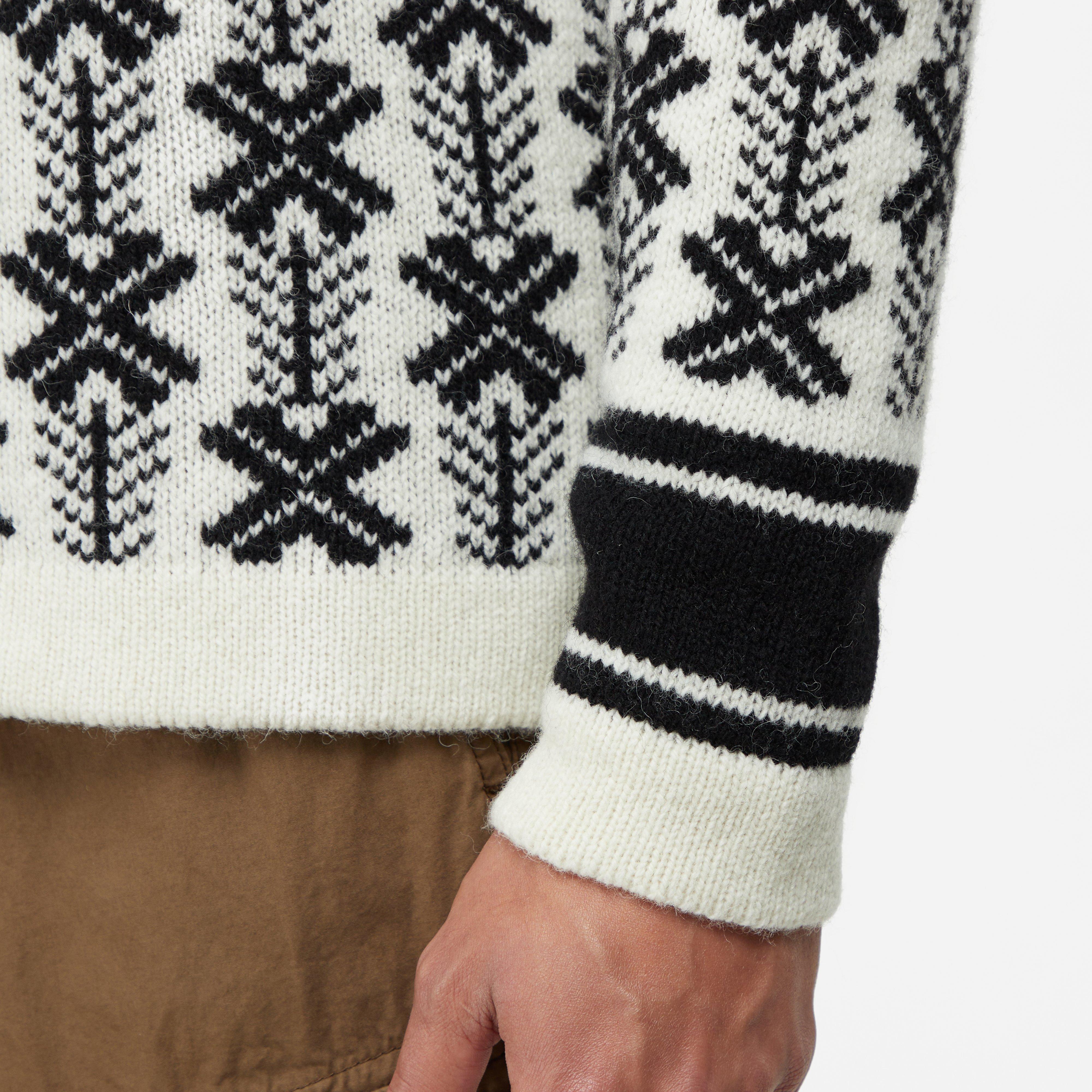 C.P. Company Wool Jacquard Logo Knit Sweatshirt