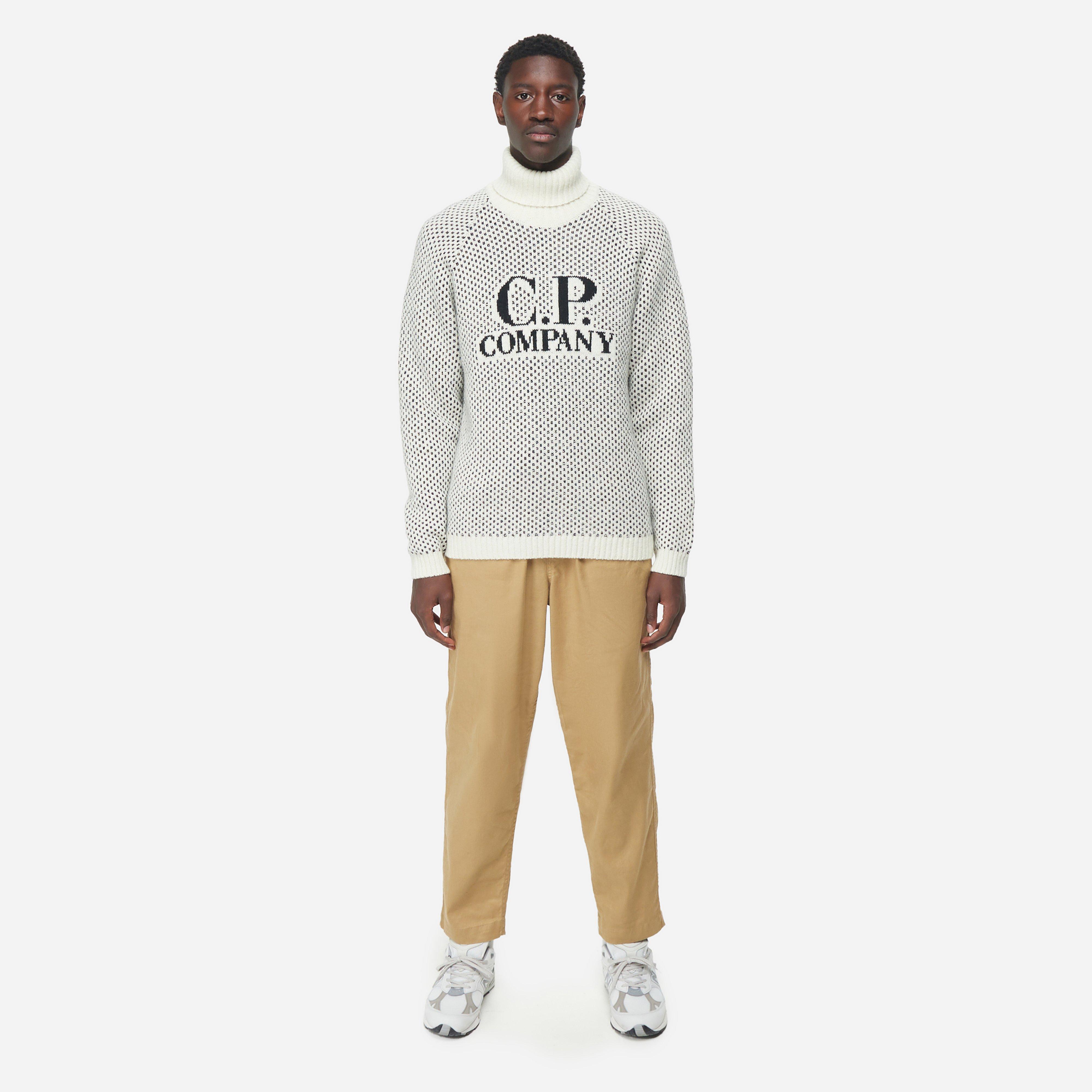 C.P. Company Wool Jacquard Roll-Neck Knit