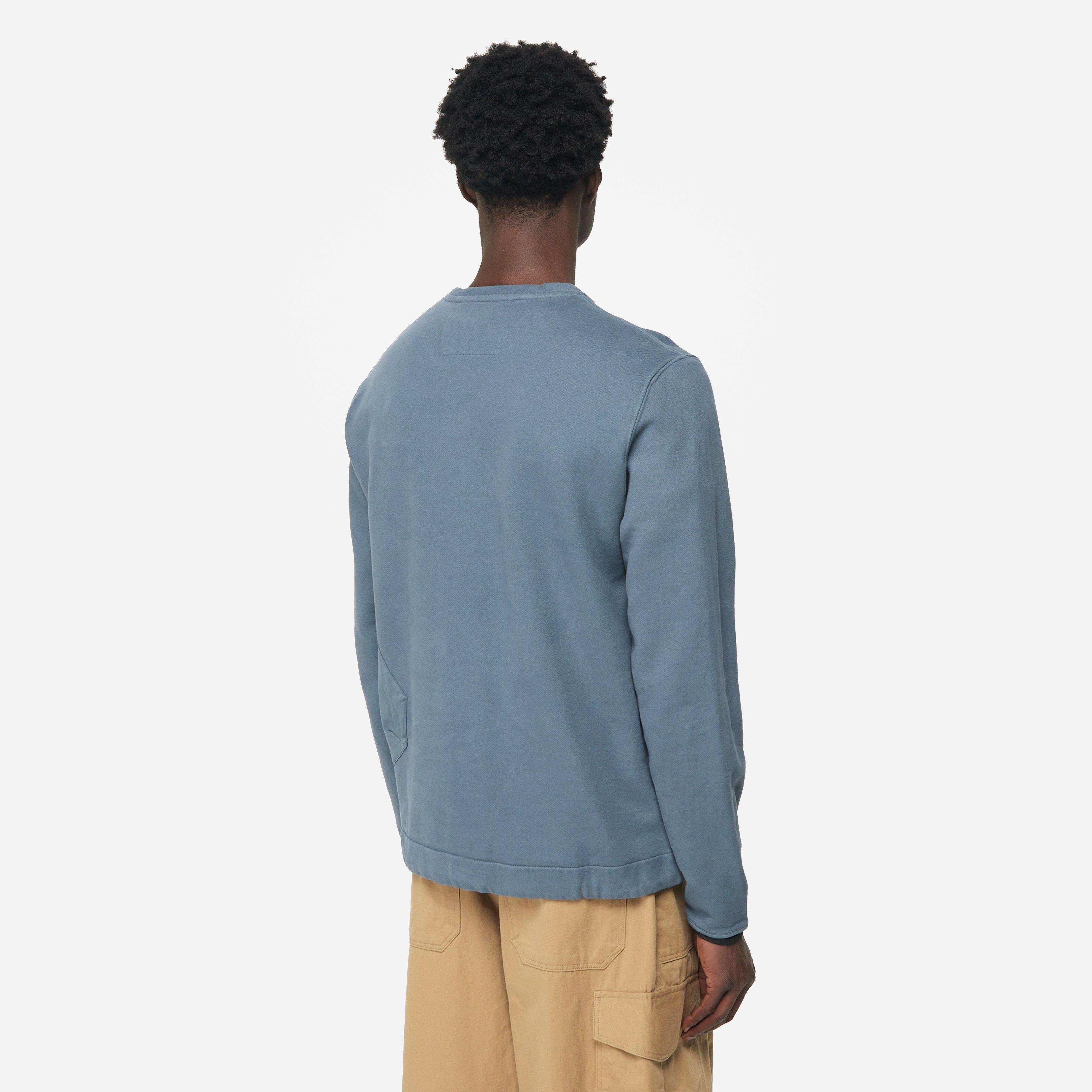 C.P. Company Diagonal Fleece Mixed Pocket Sweatshirt