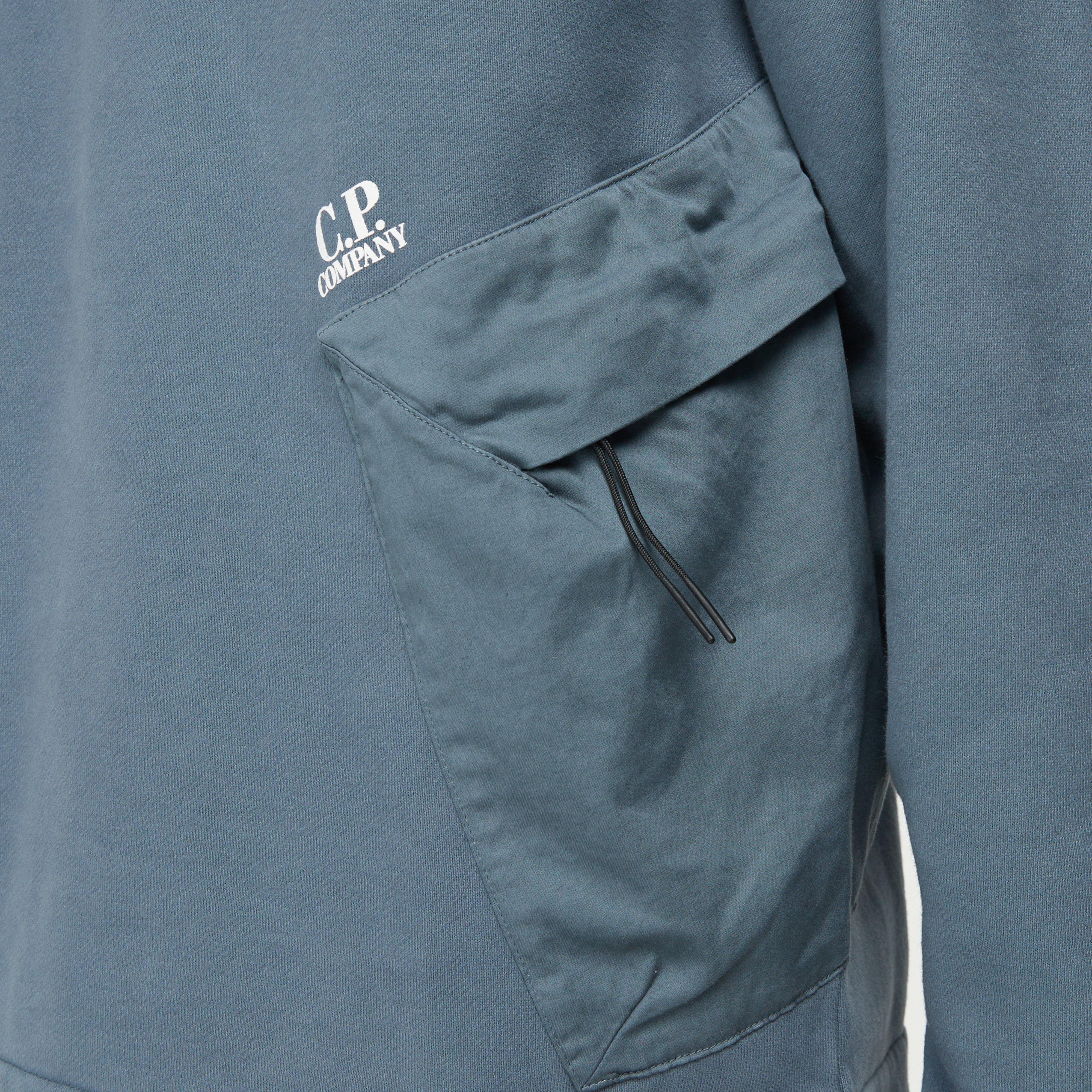 C.P. Company Diagonal Fleece Mixed Pocket Sweatshirt