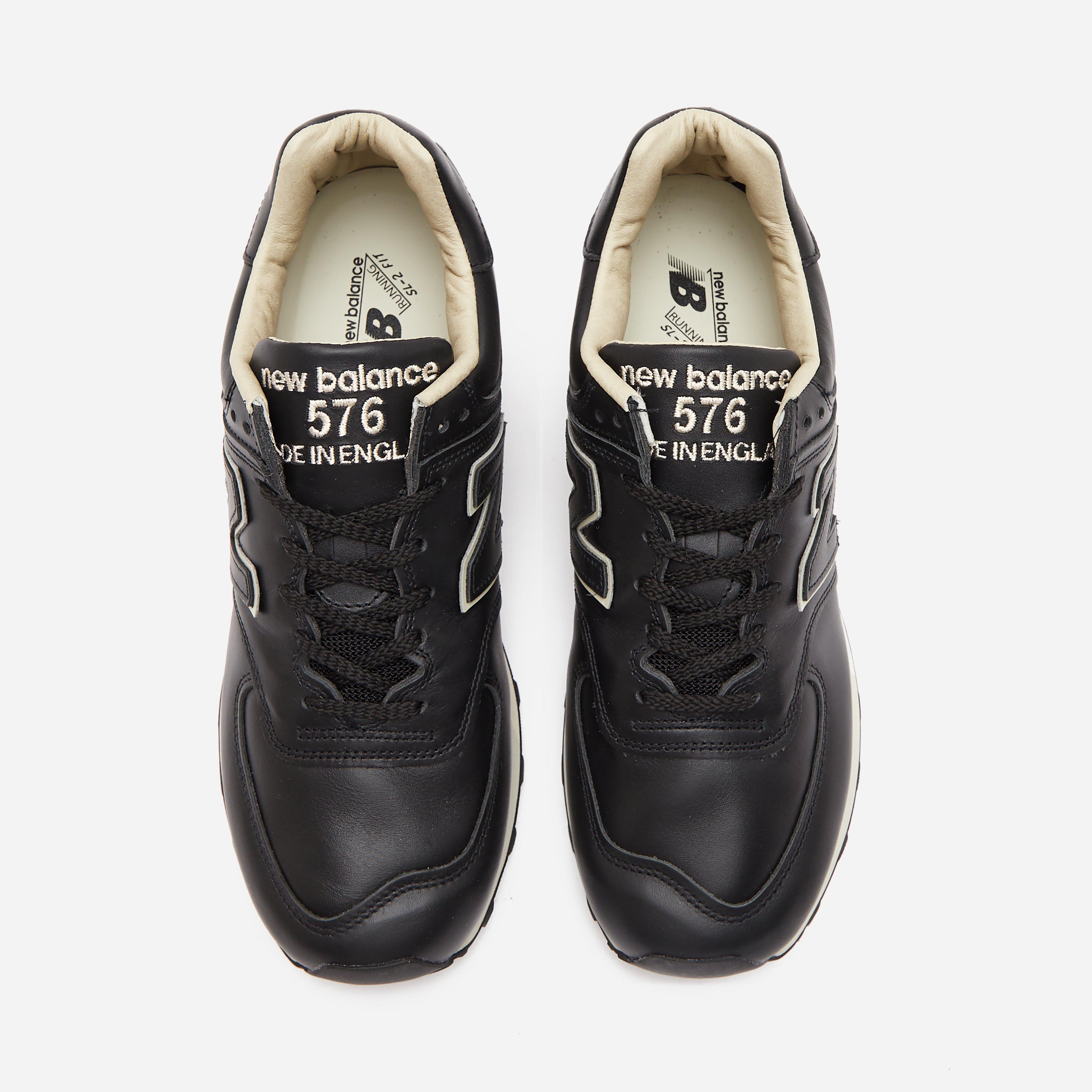 New balance 576 store premium leather black