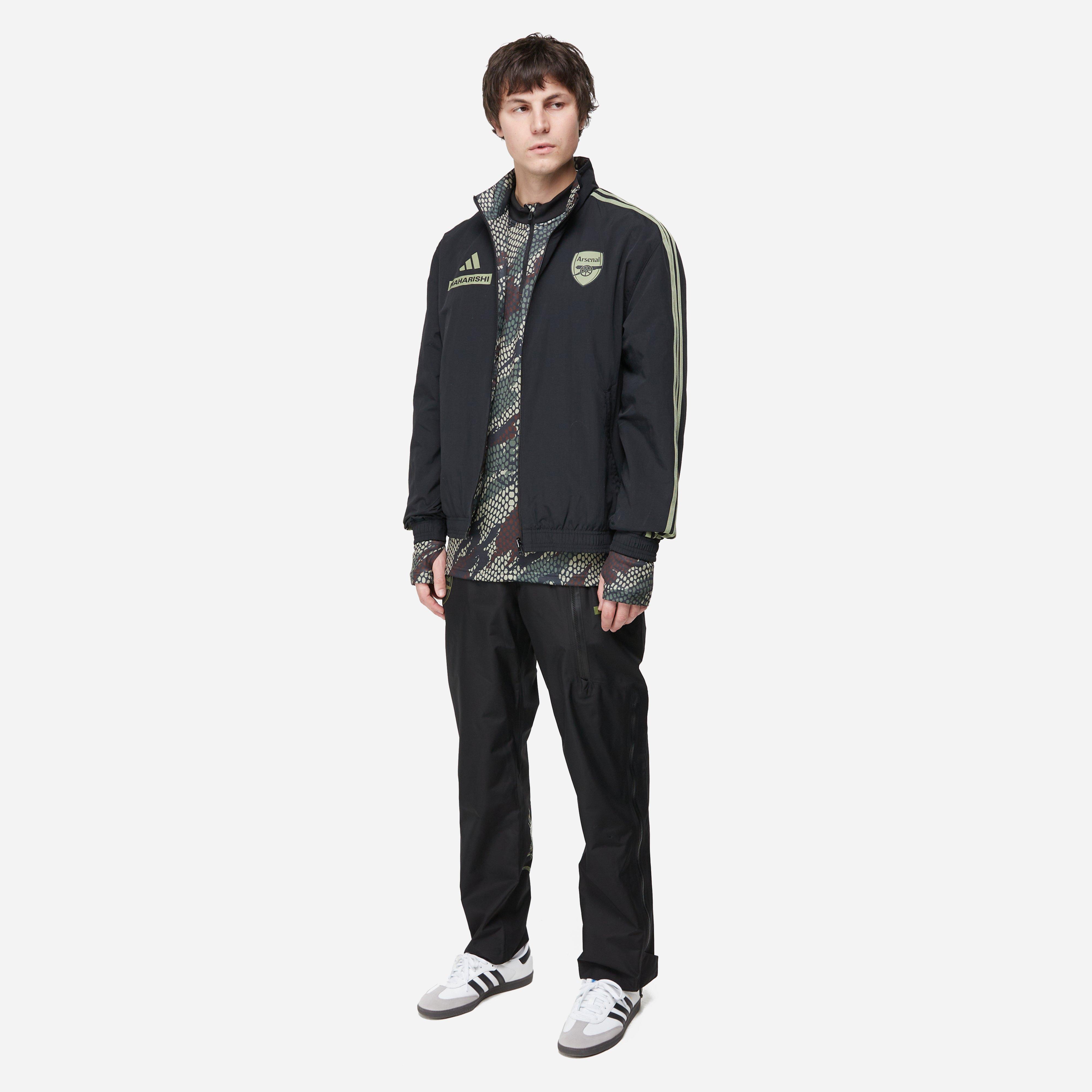 Black adidas x Maharishi - Arsenal FC GORE-TEX Paclite Pant