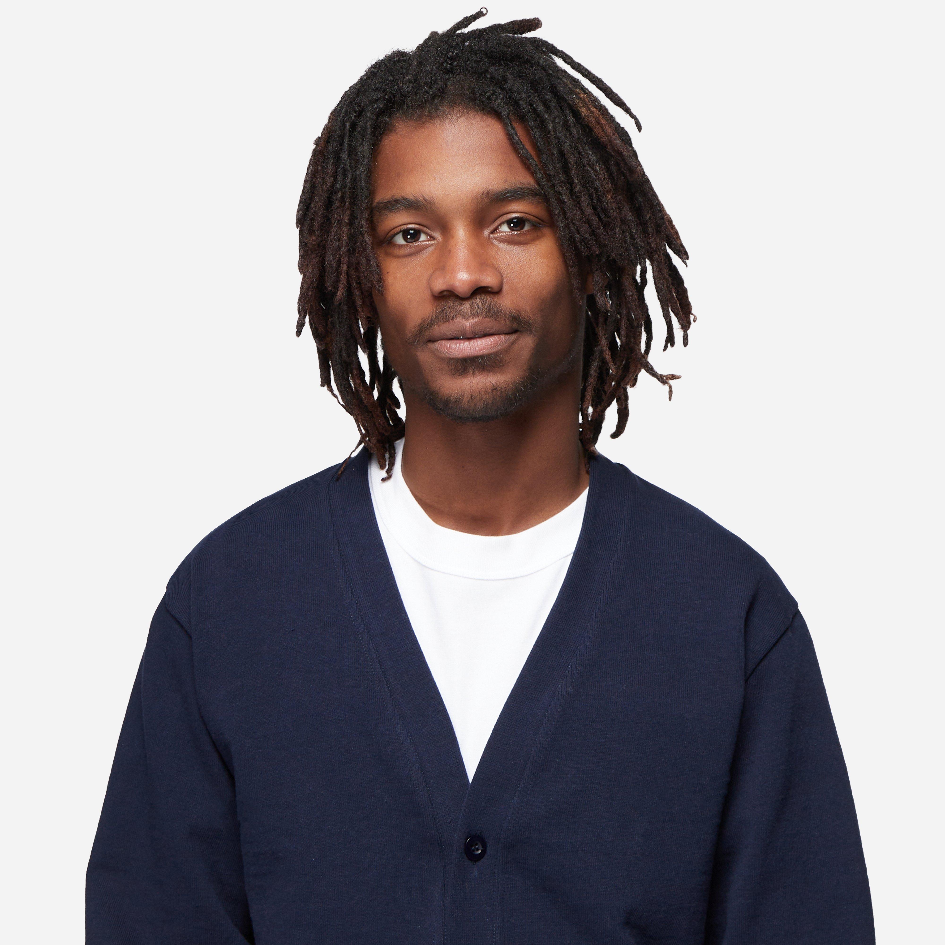 Navy Noah Rugby Pocket Cardigan | HIP