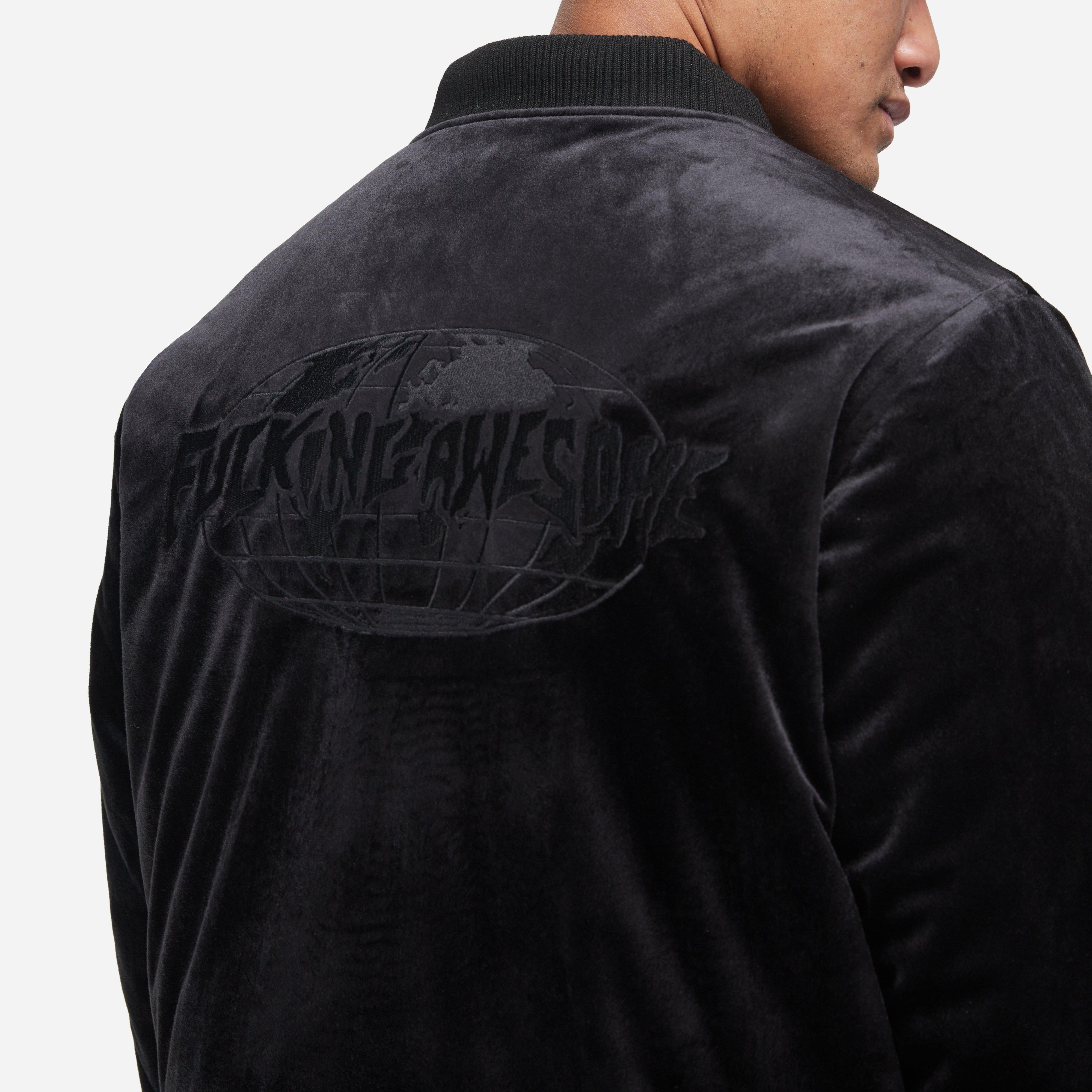 Fucking Awesome Velour Bomber Jacket