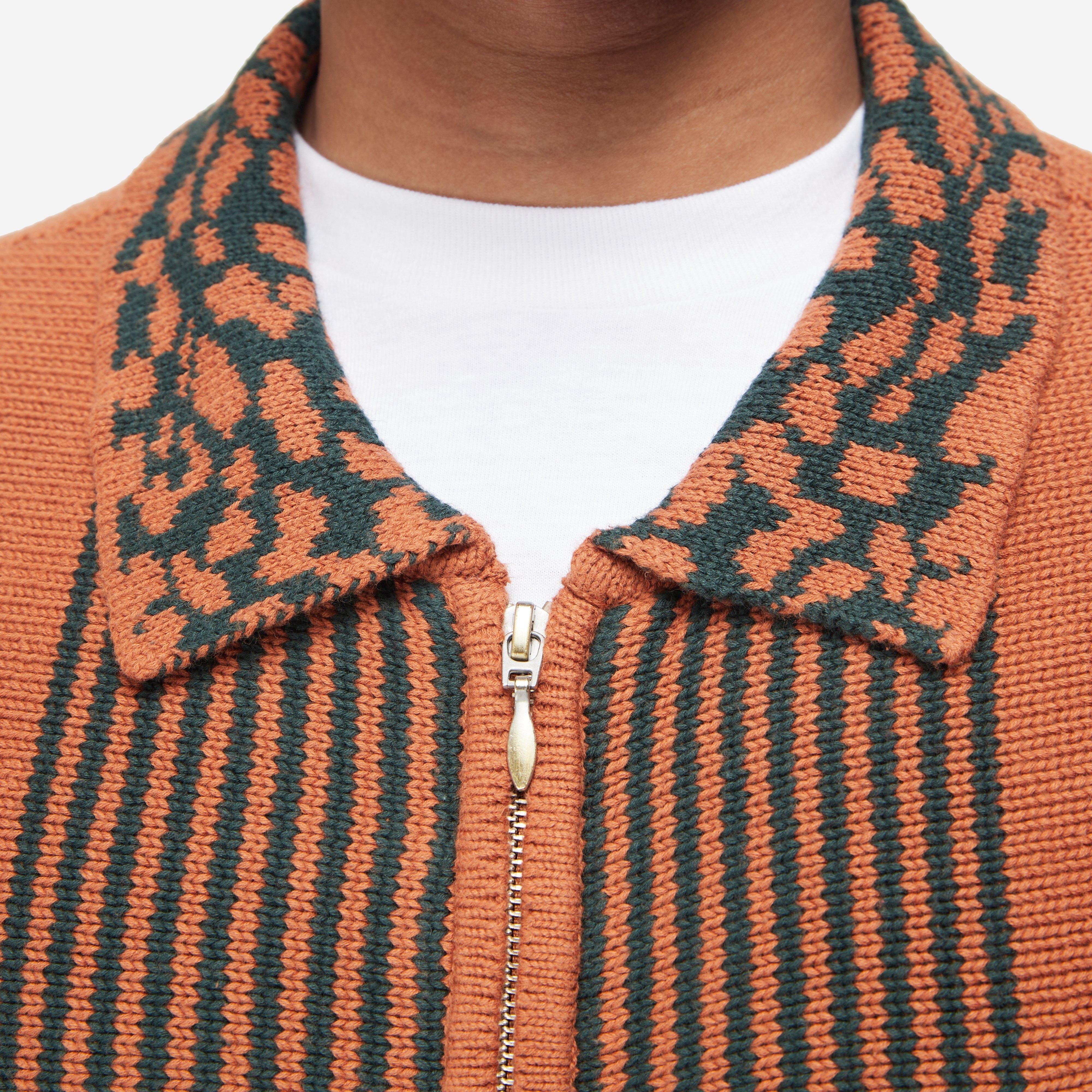 Fucking Awesome Knit Zip Polo Cardigan