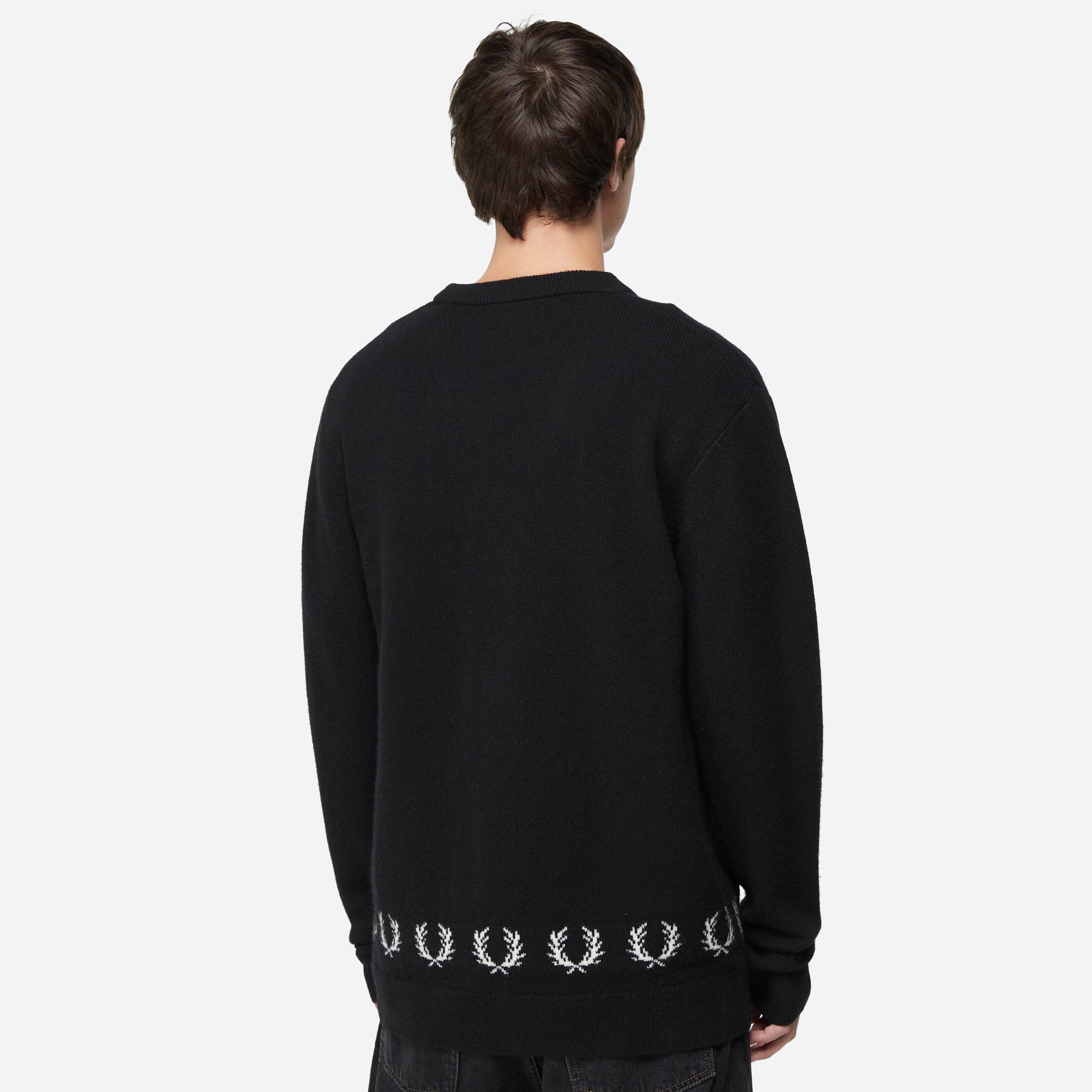 Fred Perry Laurel Wreath Trim Cardigan
