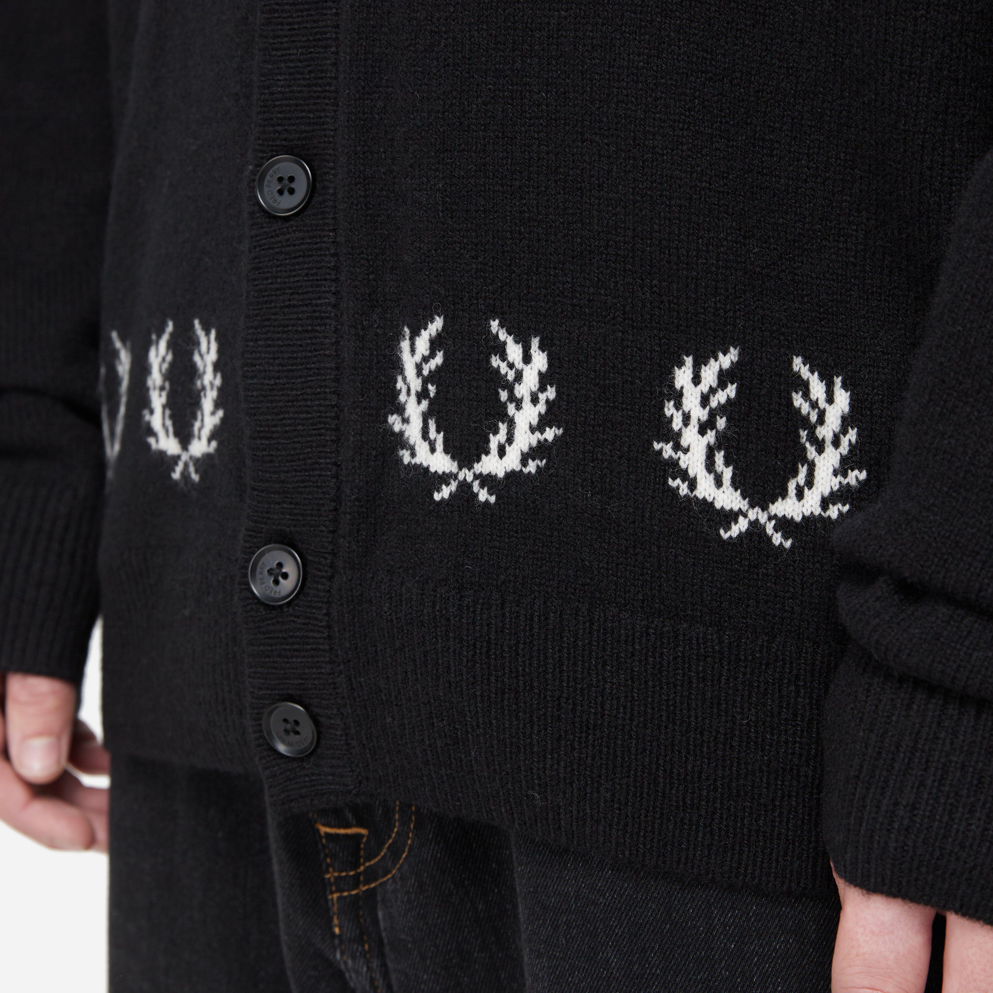 Fred Perry Laurel Wreath Trim Cardigan