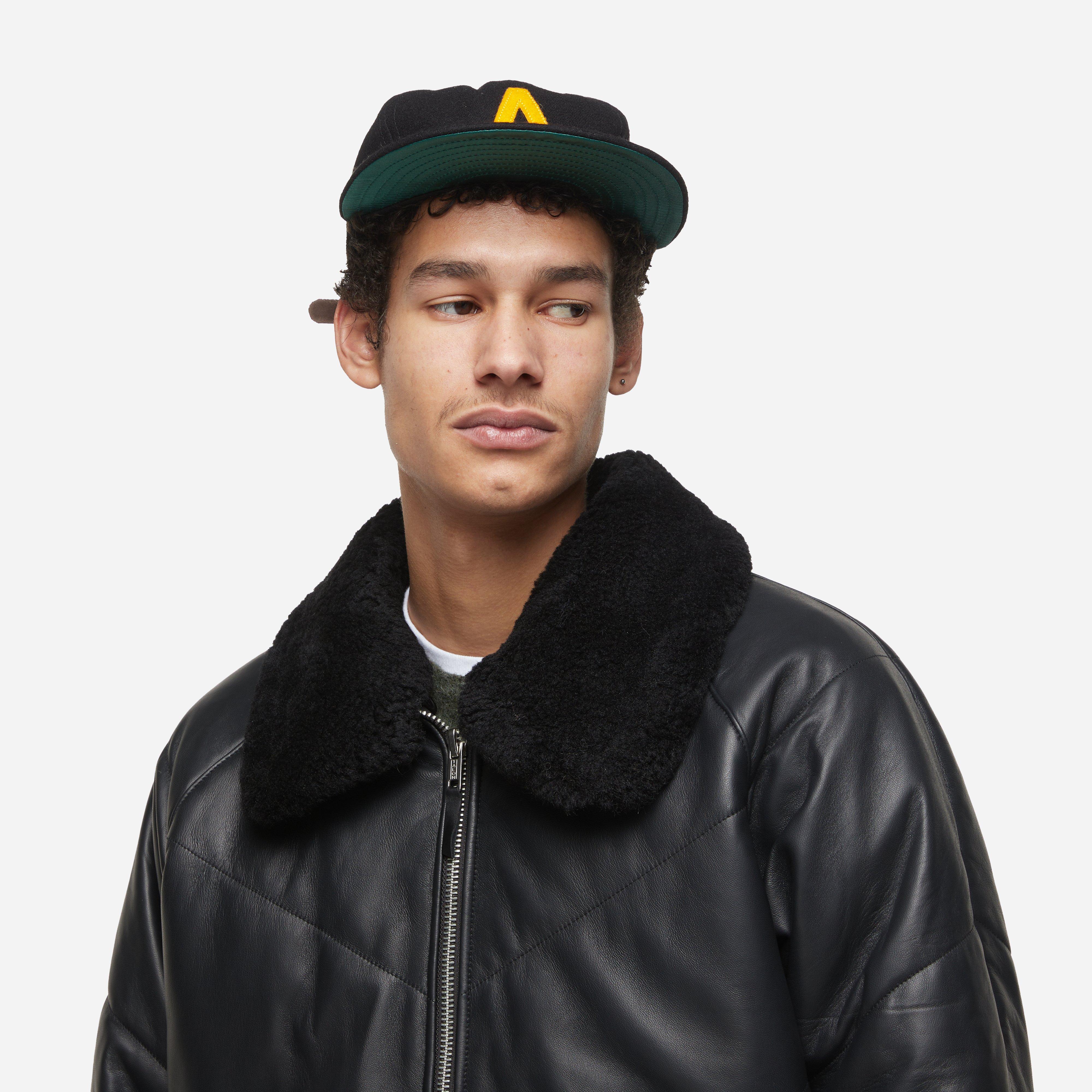 YMC Kool Herc Leather Wadded Jacket