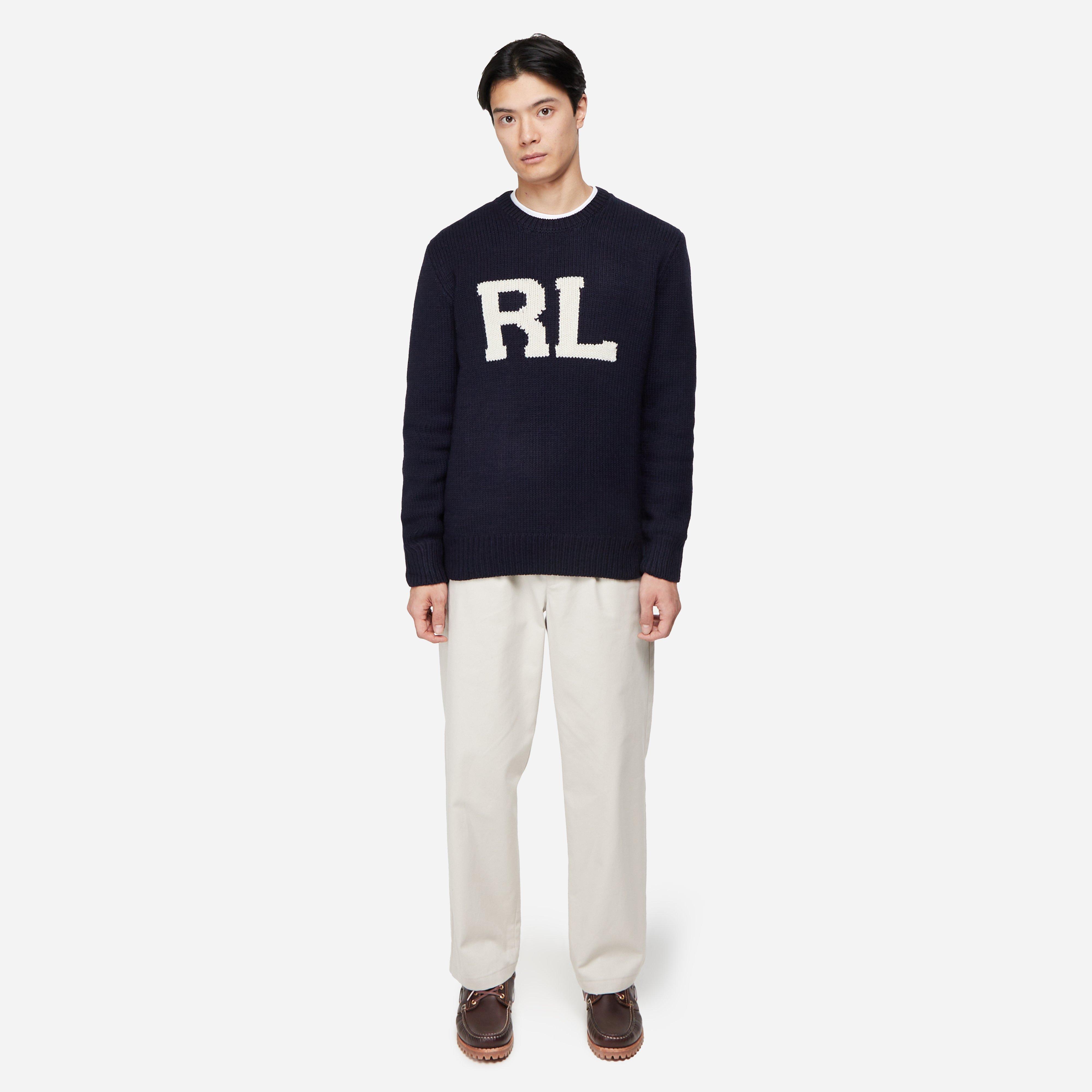Polo Ralph Lauren Intarsia-Knit RL Wool Jumper