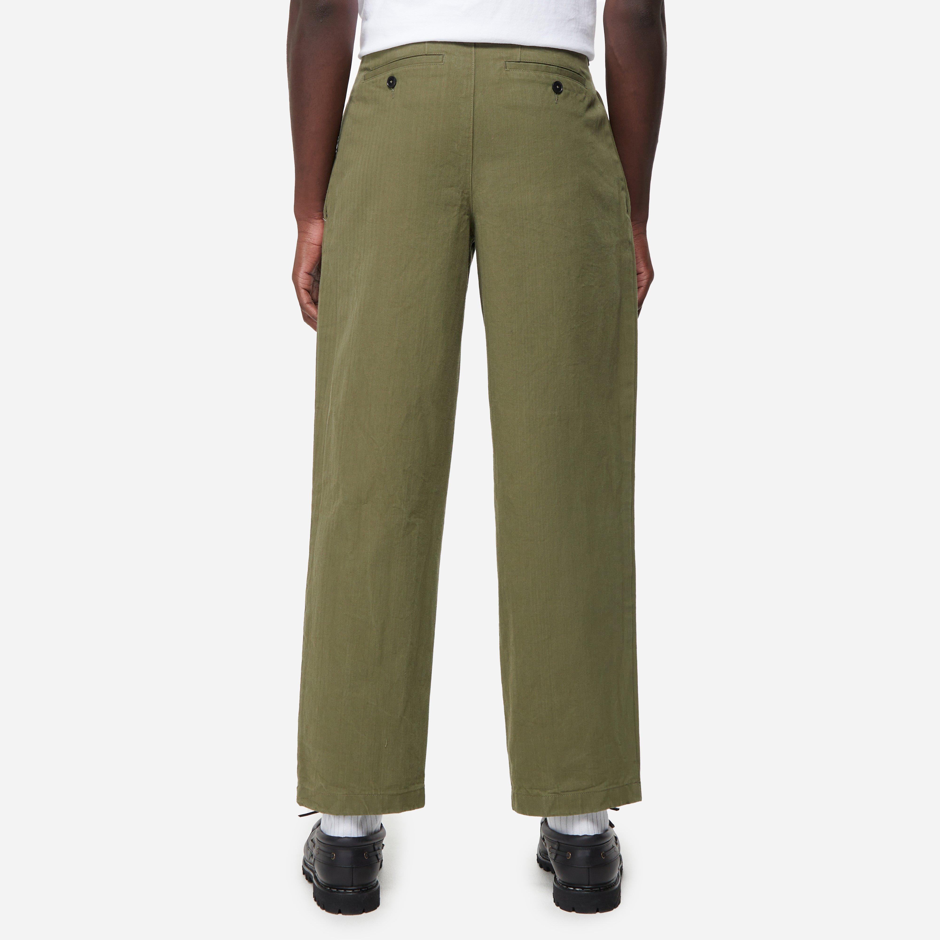Noah Twill Double-Pleat Pant