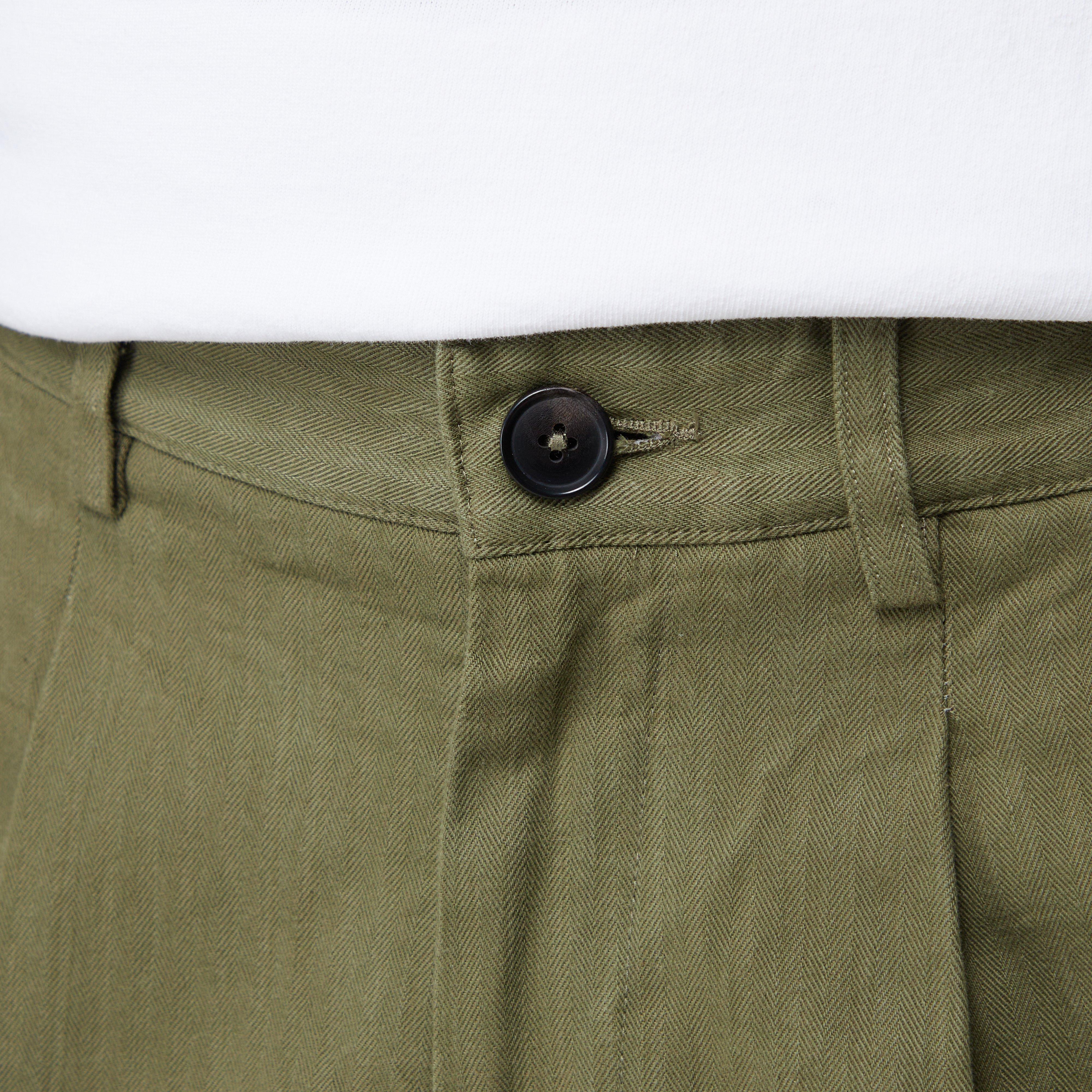 Noah Twill Double-Pleat Pant