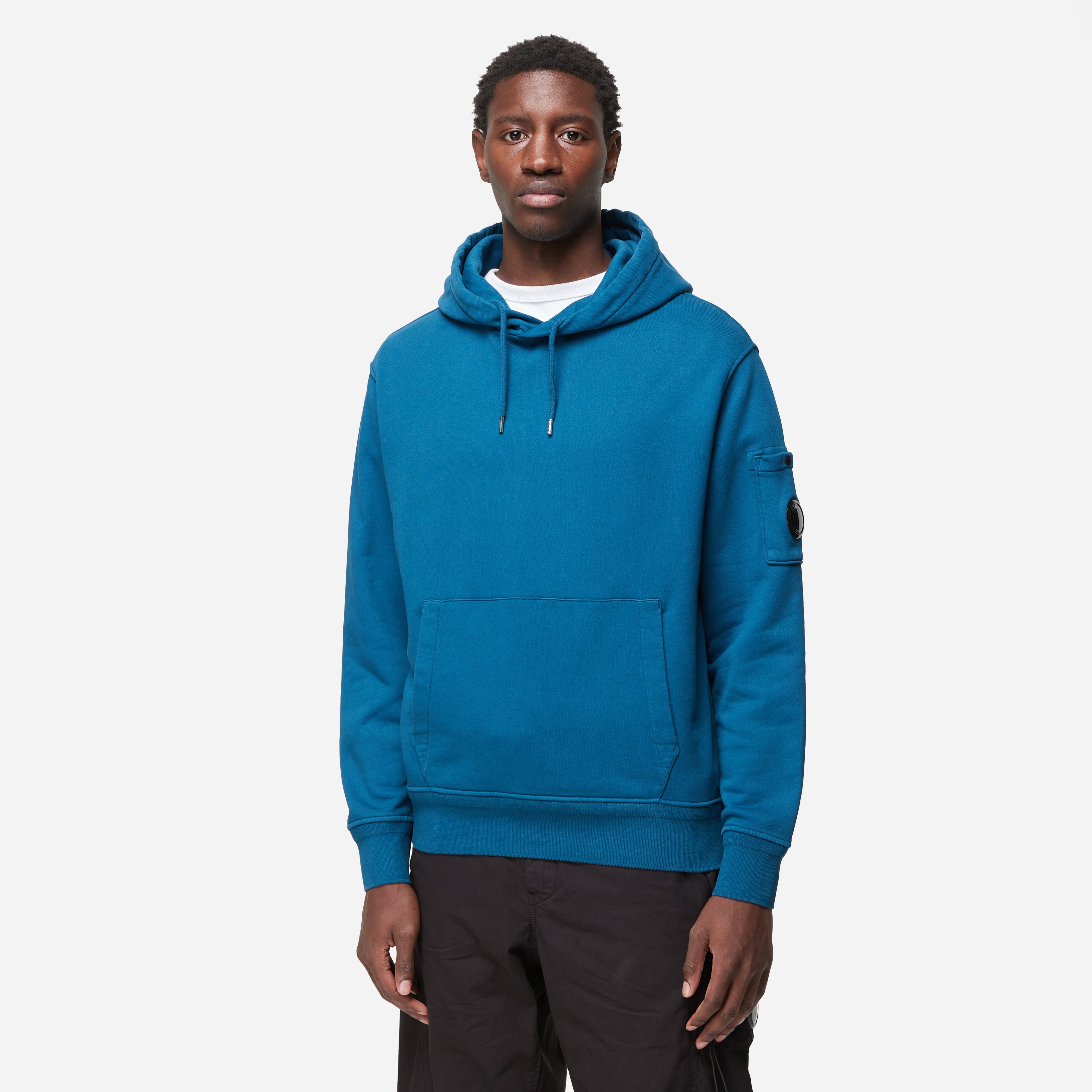 Cp company blue hoodie best sale