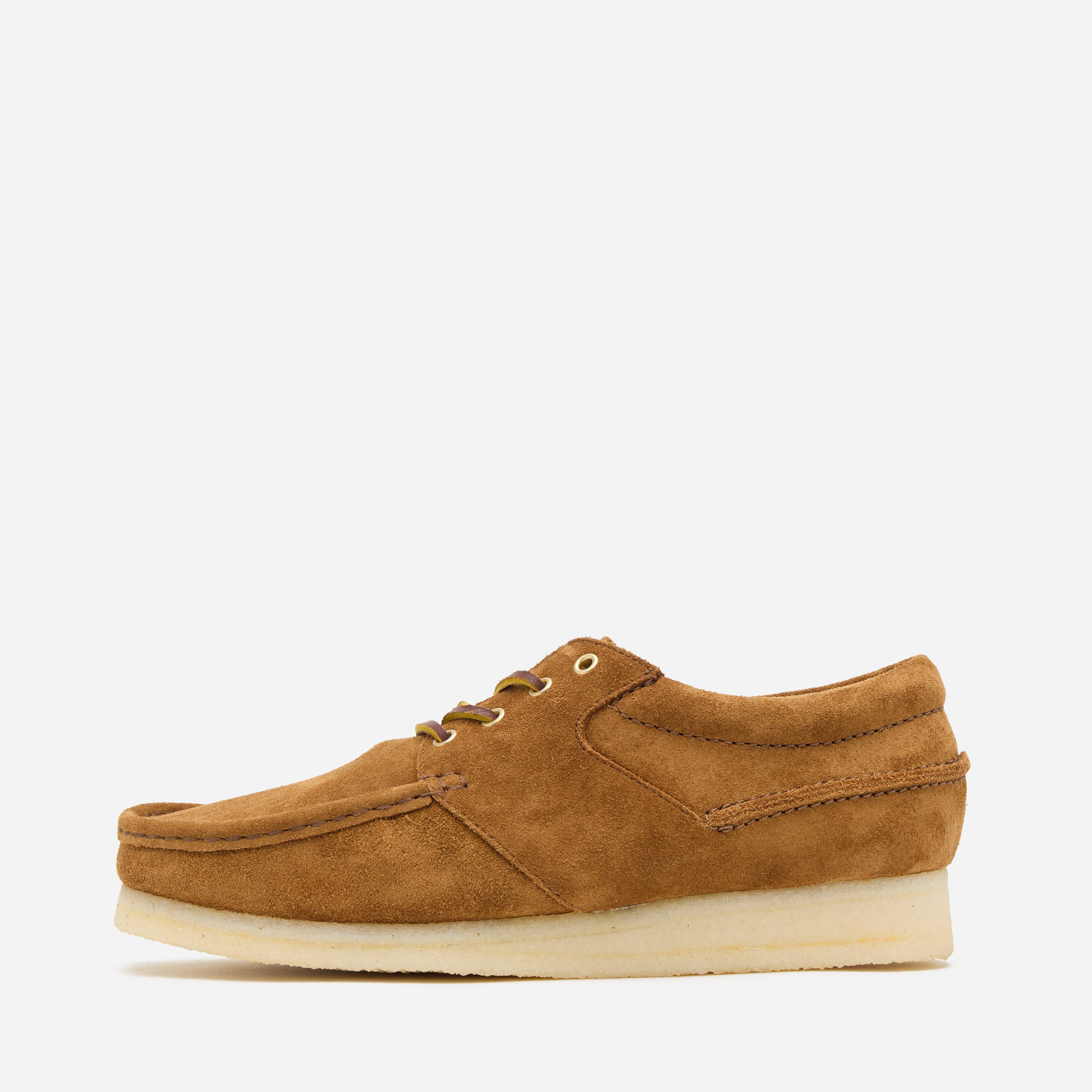 Clarks wallace cola clearance suede