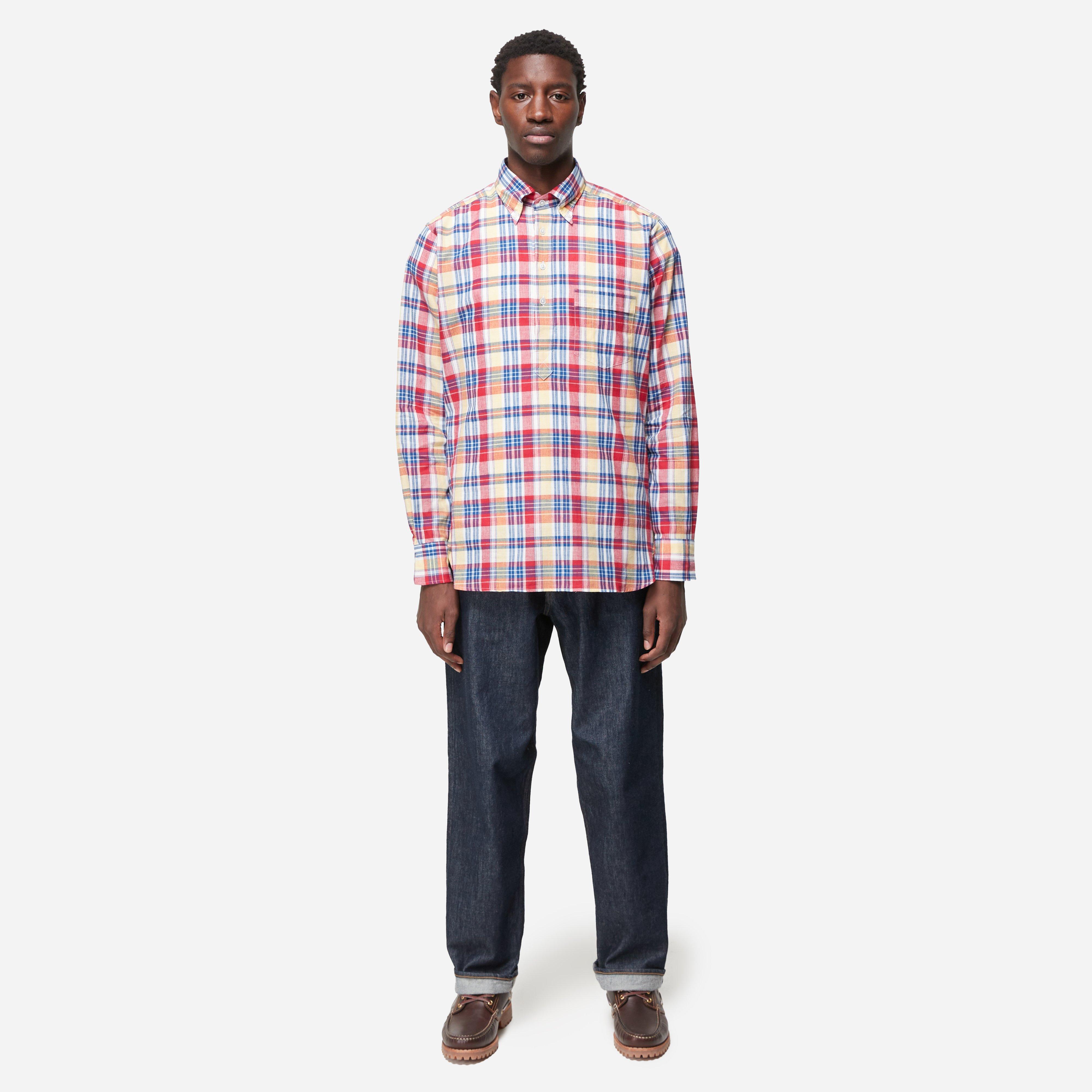 Drakes Madras Button-Down Shirt