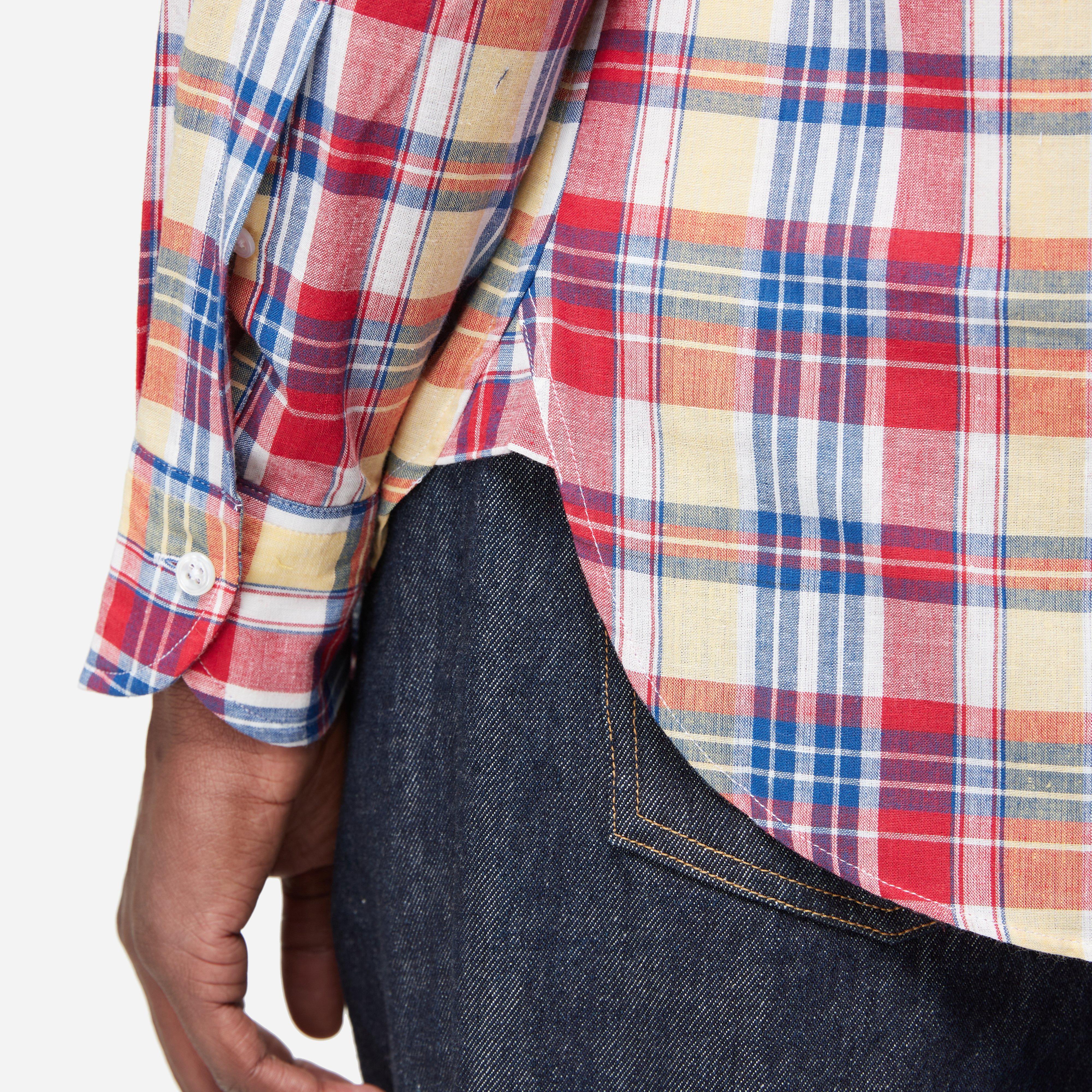 Drakes Madras Button-Down Shirt