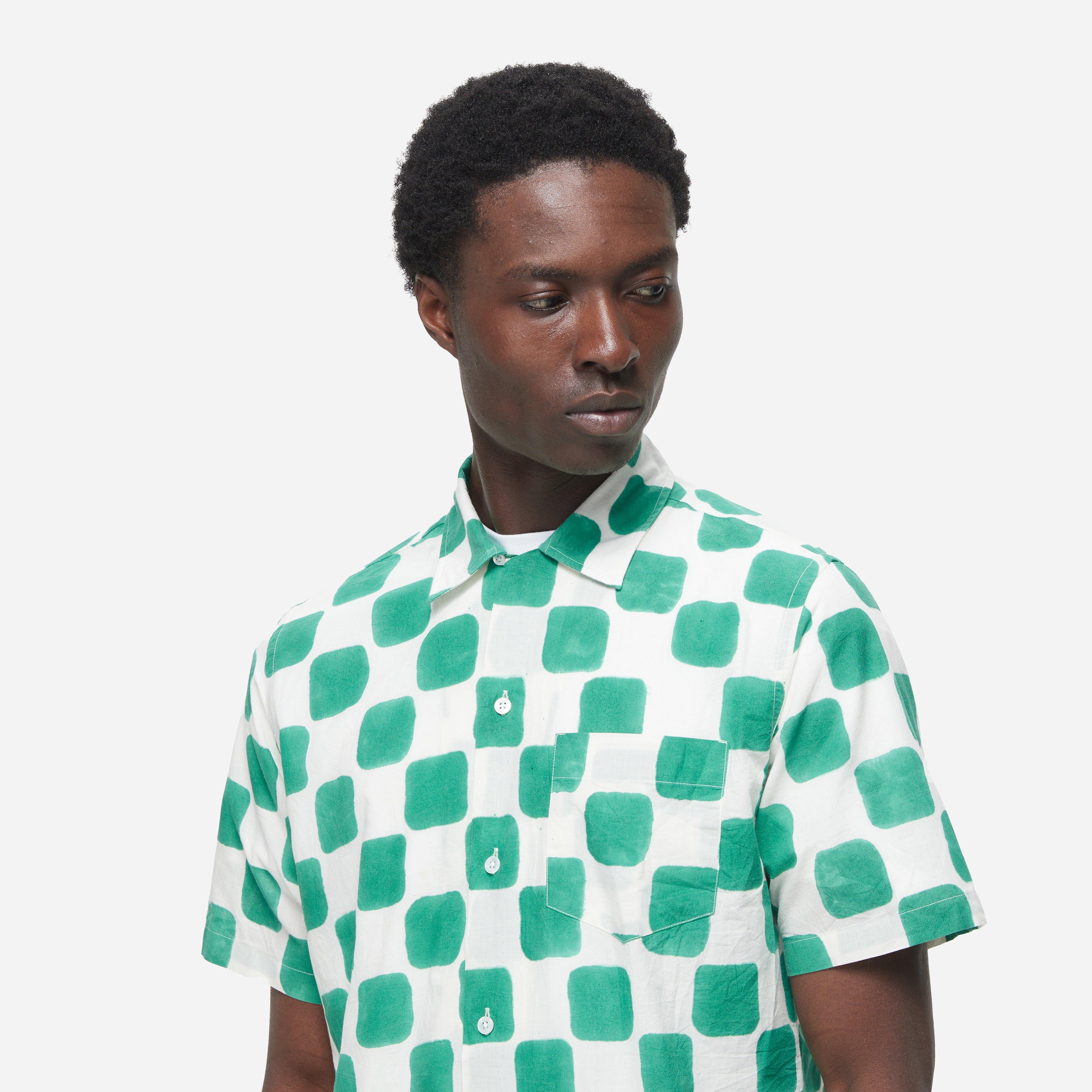 Drakes Block Print Shirt