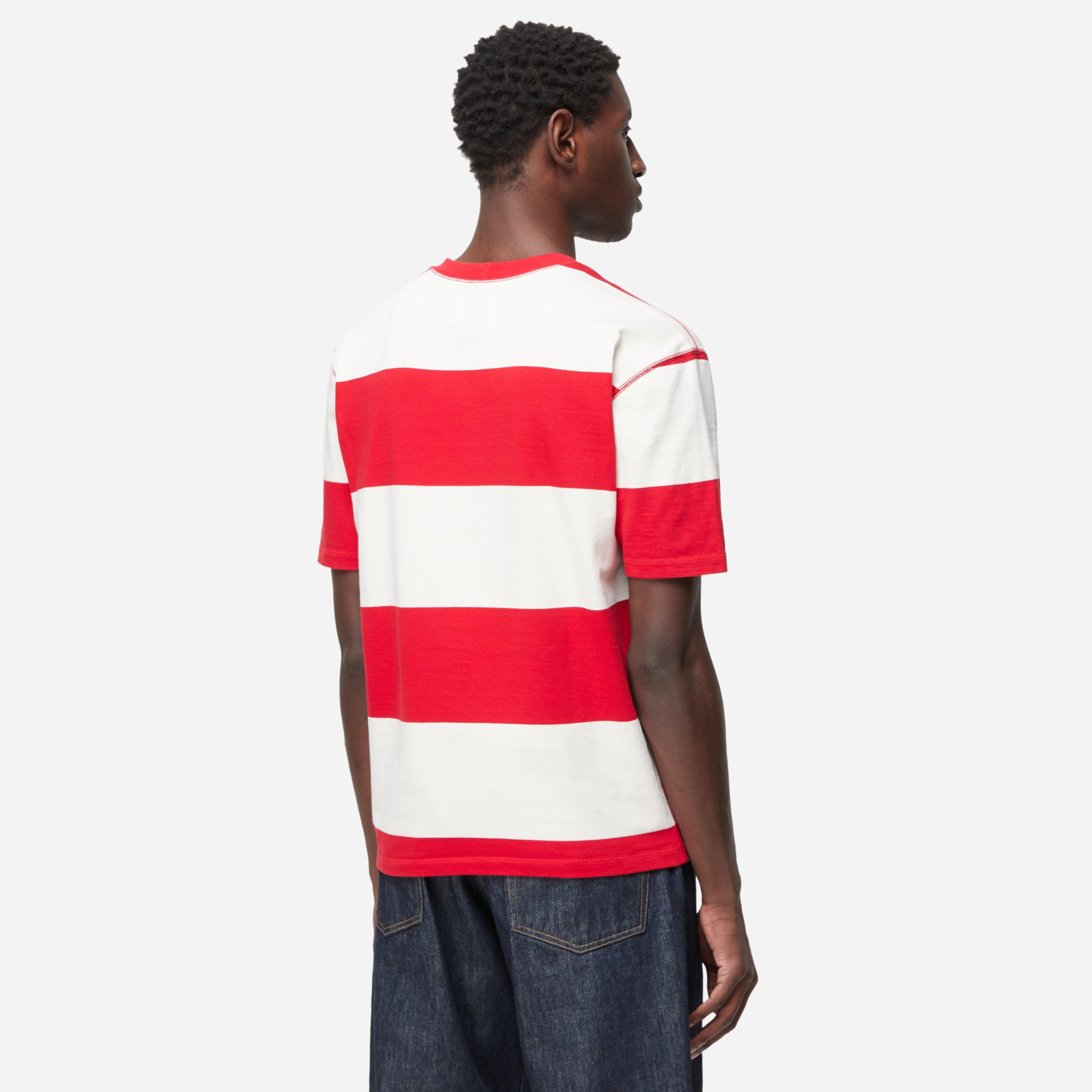 Drakes Stripe Heavy Cotton Hiking T-Shirt