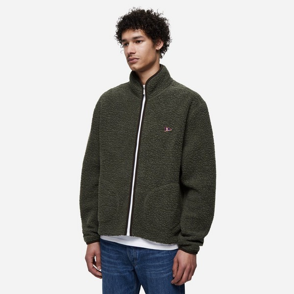 Drakes Wool Zip Fleece Jacket