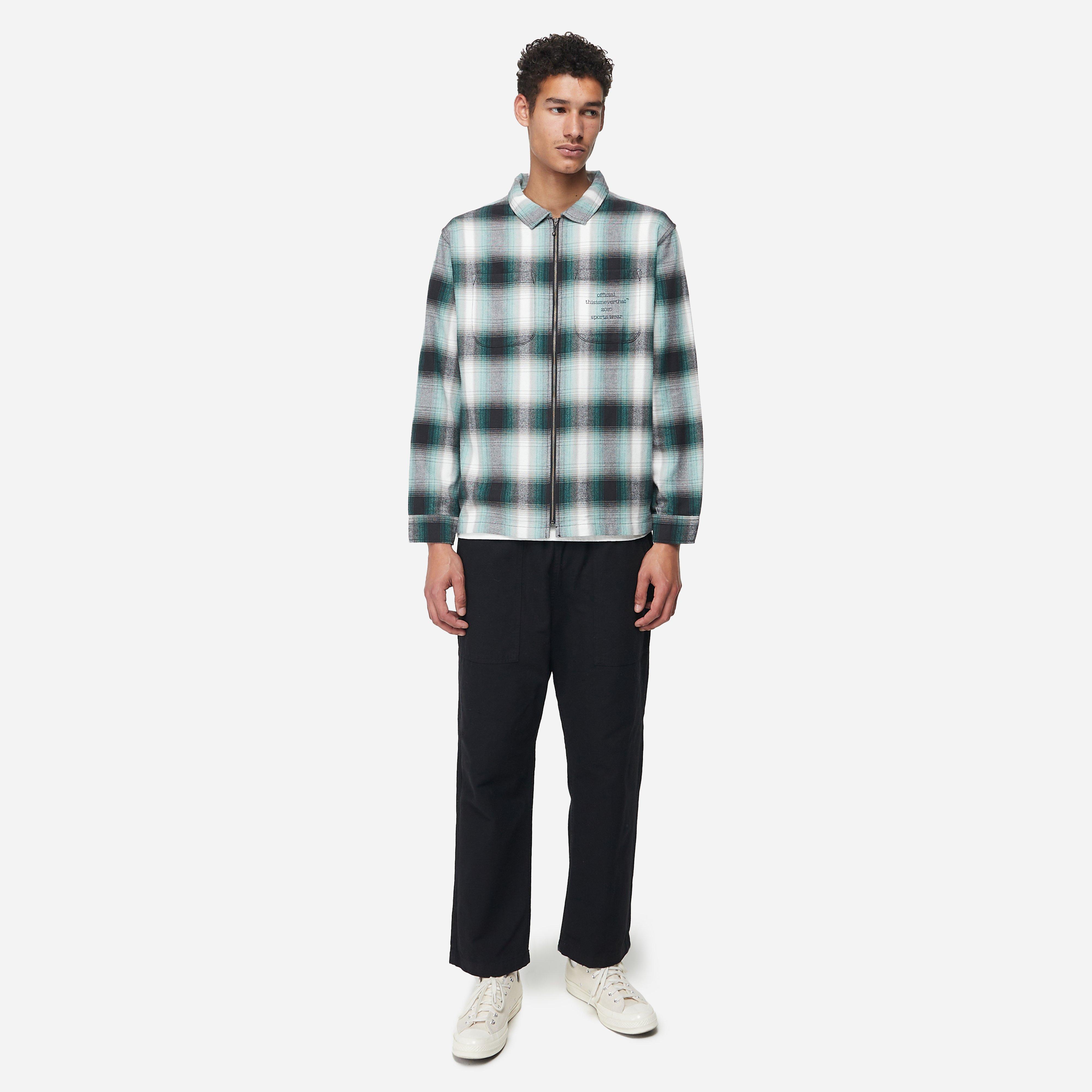 Thisisneverthat Flannel Zip Shirt