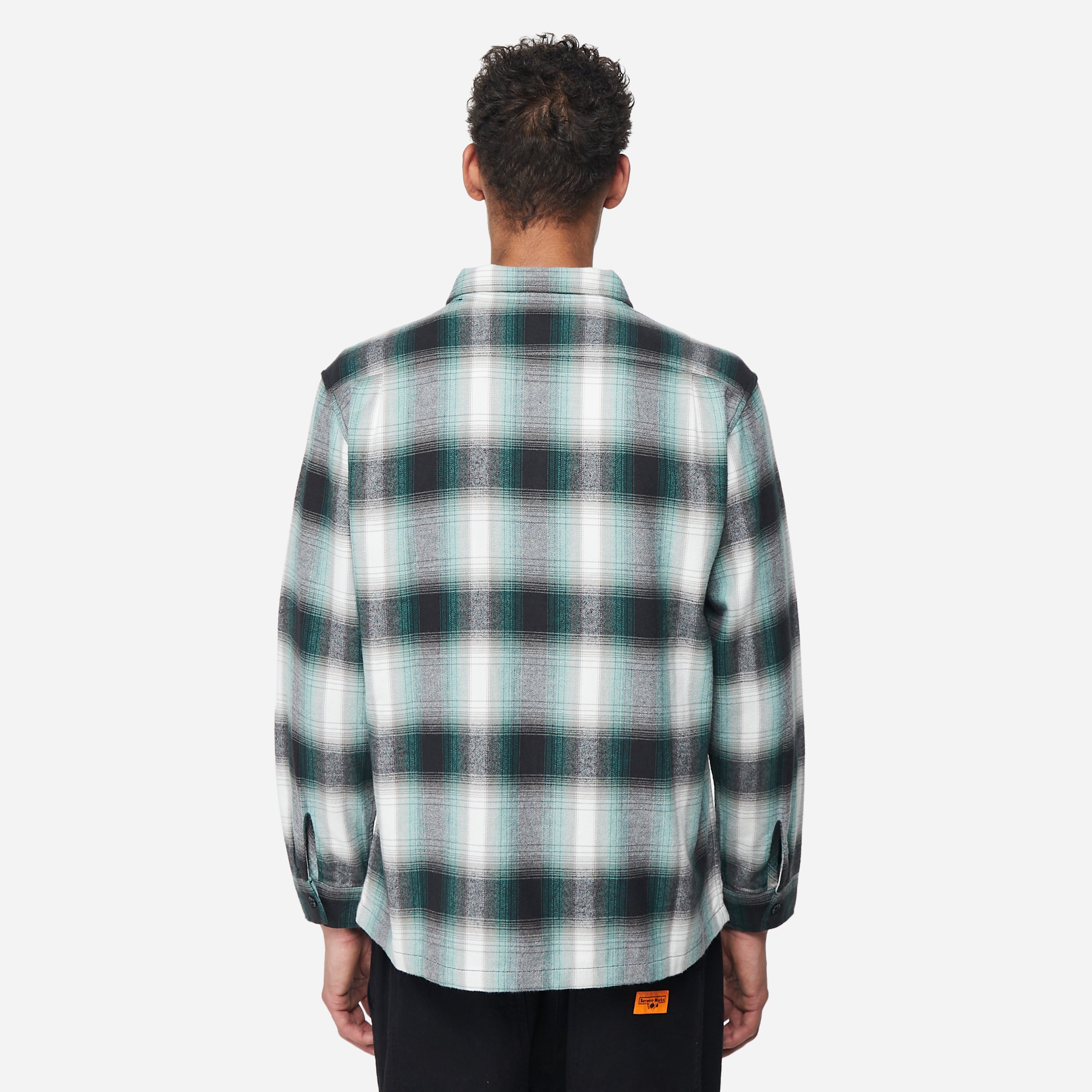 Green Thisisneverthat Flannel Zip Shirt | HIP